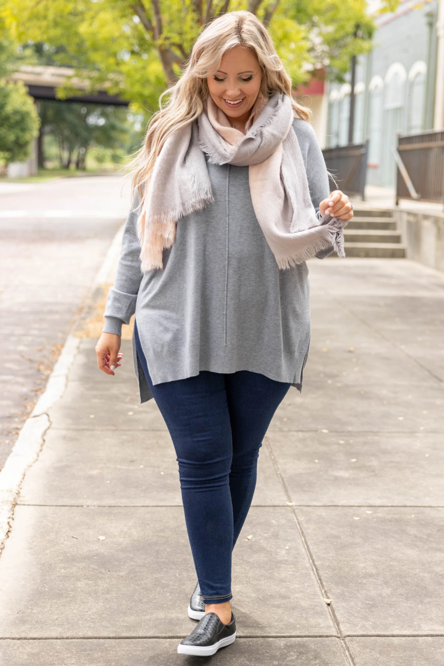 Here Comes The Sunset Scarf, Blush 3 Here Comes The Sunset Scarf, Blush - Image 3