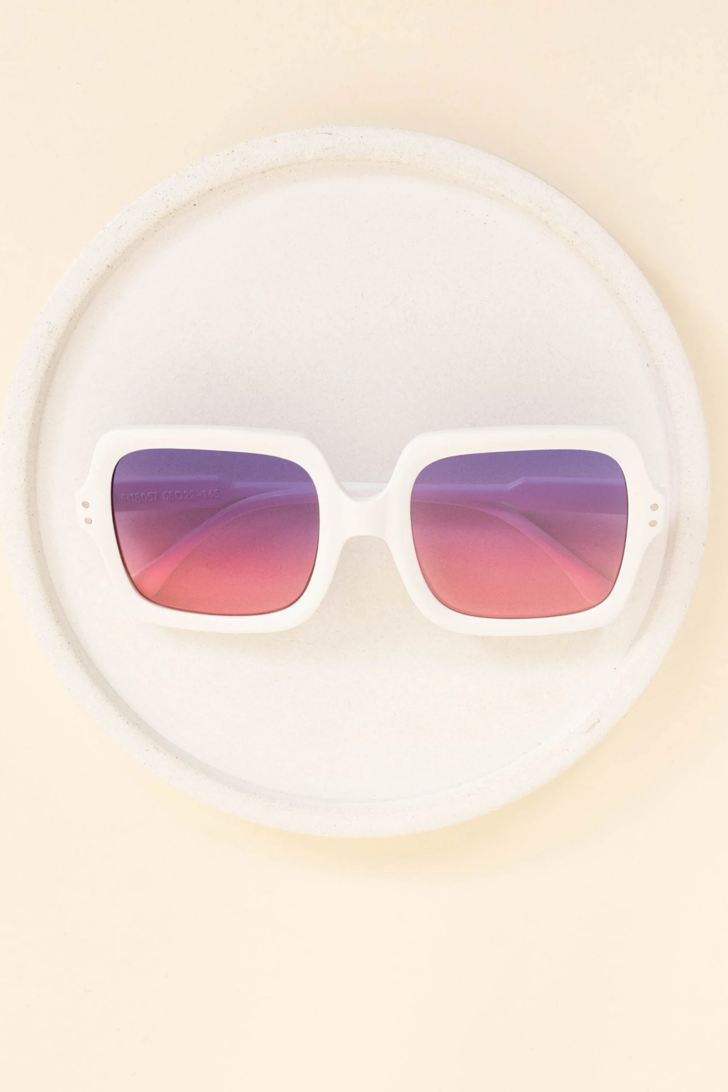 Book On The Beach Sunglasses, White 4 Book On The Beach Sunglasses, White - Image 4