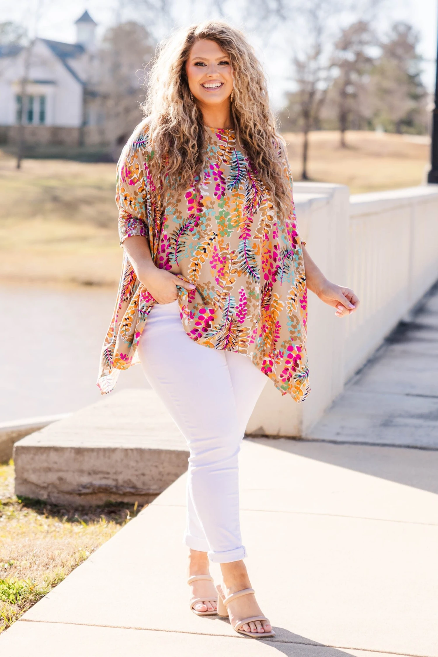 Hold My Hand Tunic, Taupe 3 Hold My Hand Tunic, Taupe - Image 3