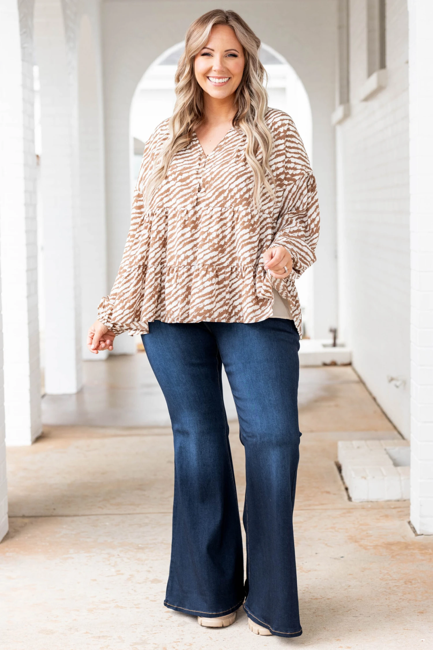 Hold On To Love Top, Brown 2 Hold On To Love Top, Brown - Image 2