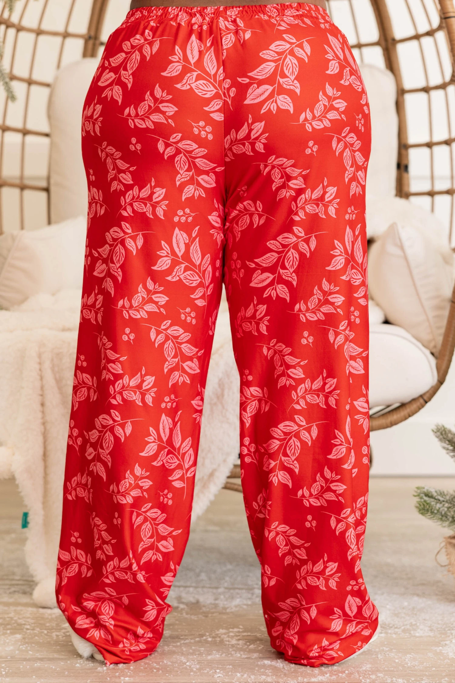 Holiday Happy Pajama Pants, Red 2 Holiday Happy Pajama Pants, Red - Image 2