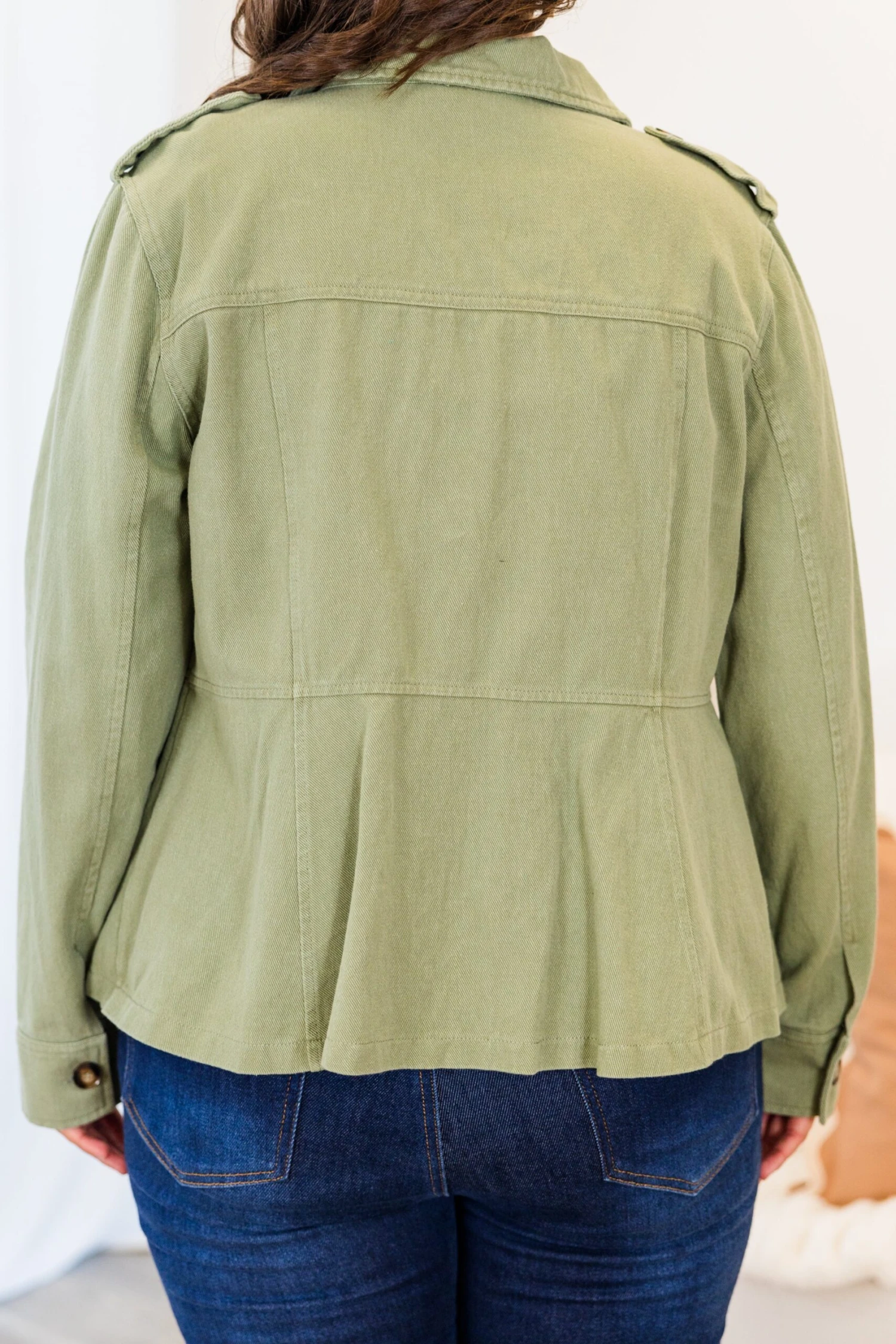 I Can Make You Mine Shacket, Olive 6 I Can Make You Mine Shacket, Olive - Image 6