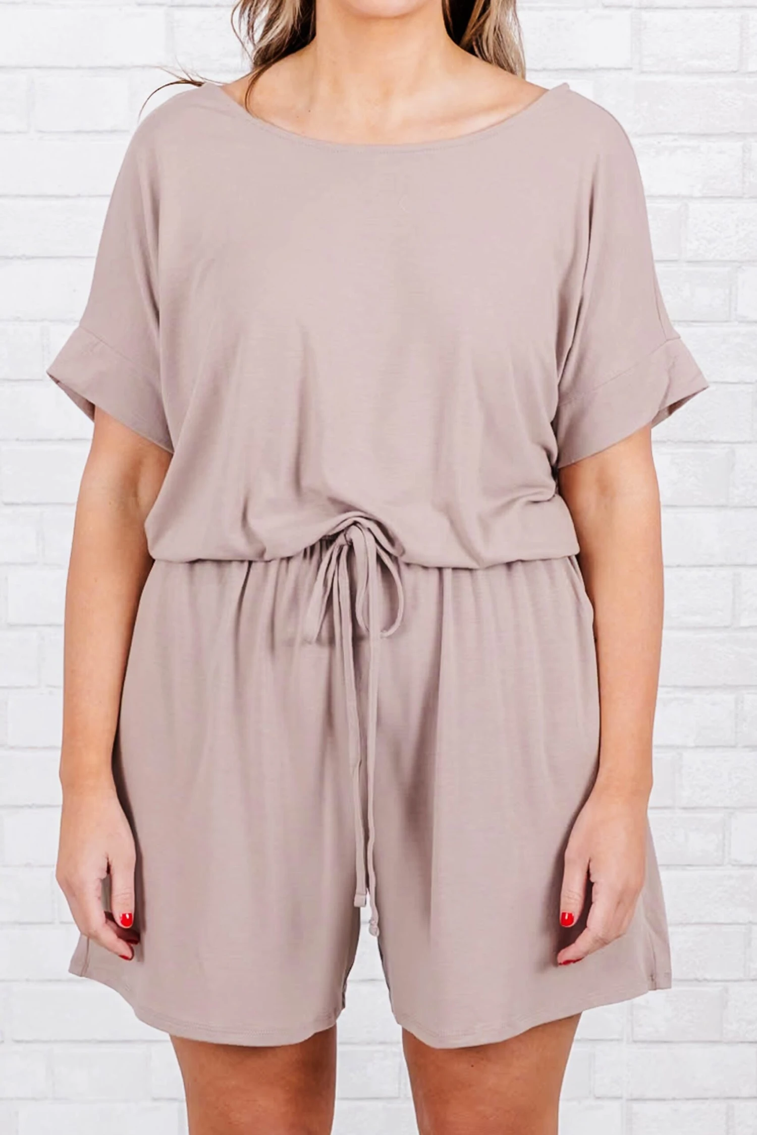In A Hurry Romper, Ash Mocha 5 In A Hurry Romper, Ash Mocha - Image 5