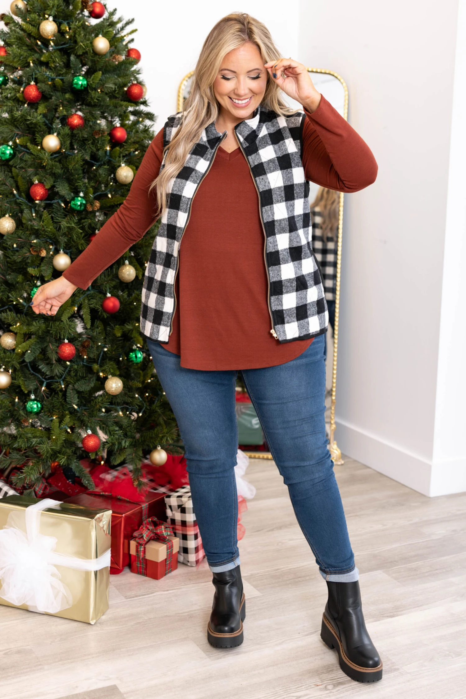 It's That Time Of Year Vest, Ivory Combo 3 It's That Time Of Year Vest, Ivory Combo - Image 3