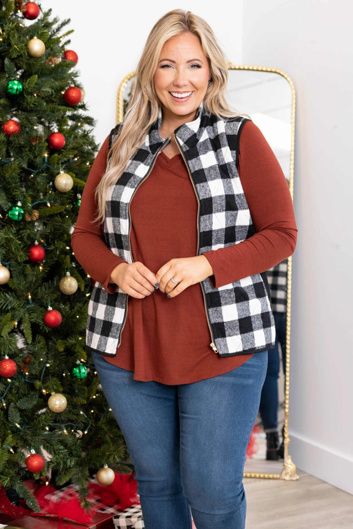 It's That Time Of Year Vest, Ivory Combo 1 It's That Time Of Year Vest, Ivory Combo