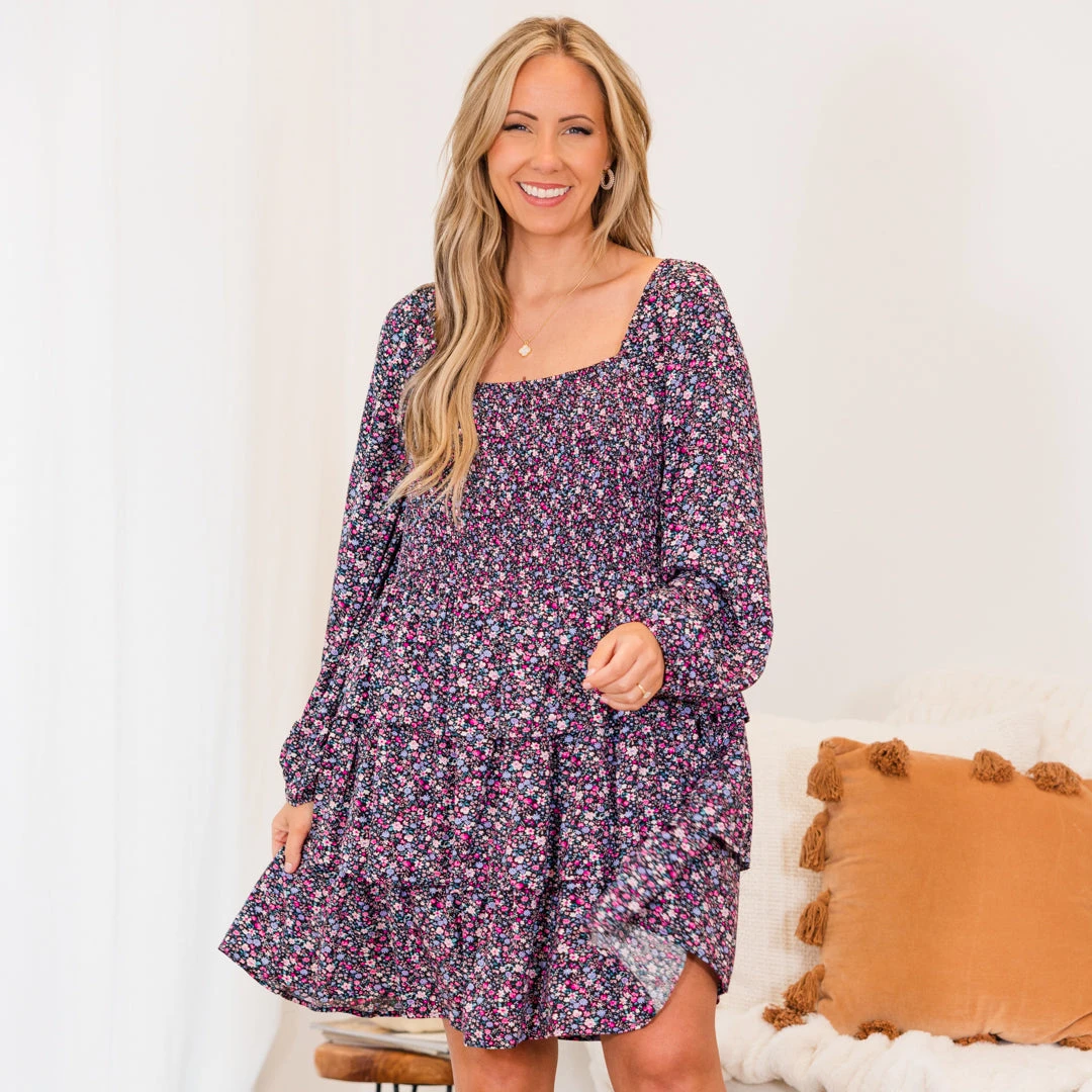 Laughter And Lilies Dress, Black 1 Laughter And Lilies Dress, Black