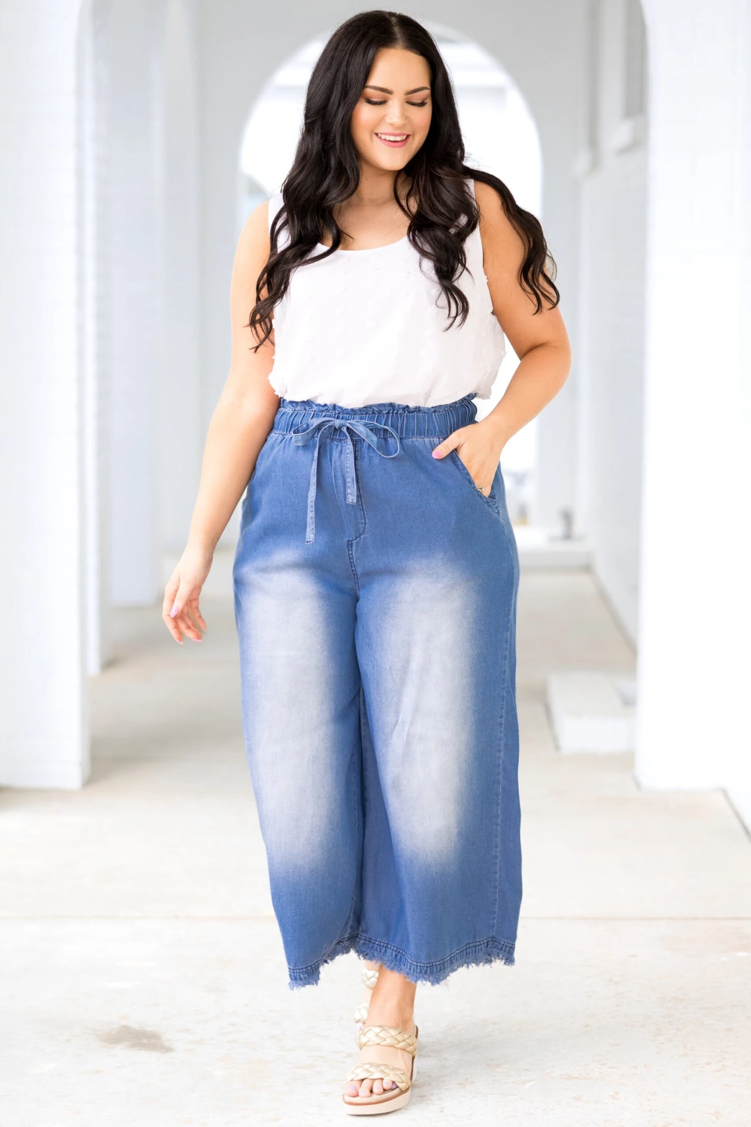 Light And Free Pants, Medium Denim 4 Light And Free Pants, Medium Denim - Image 4