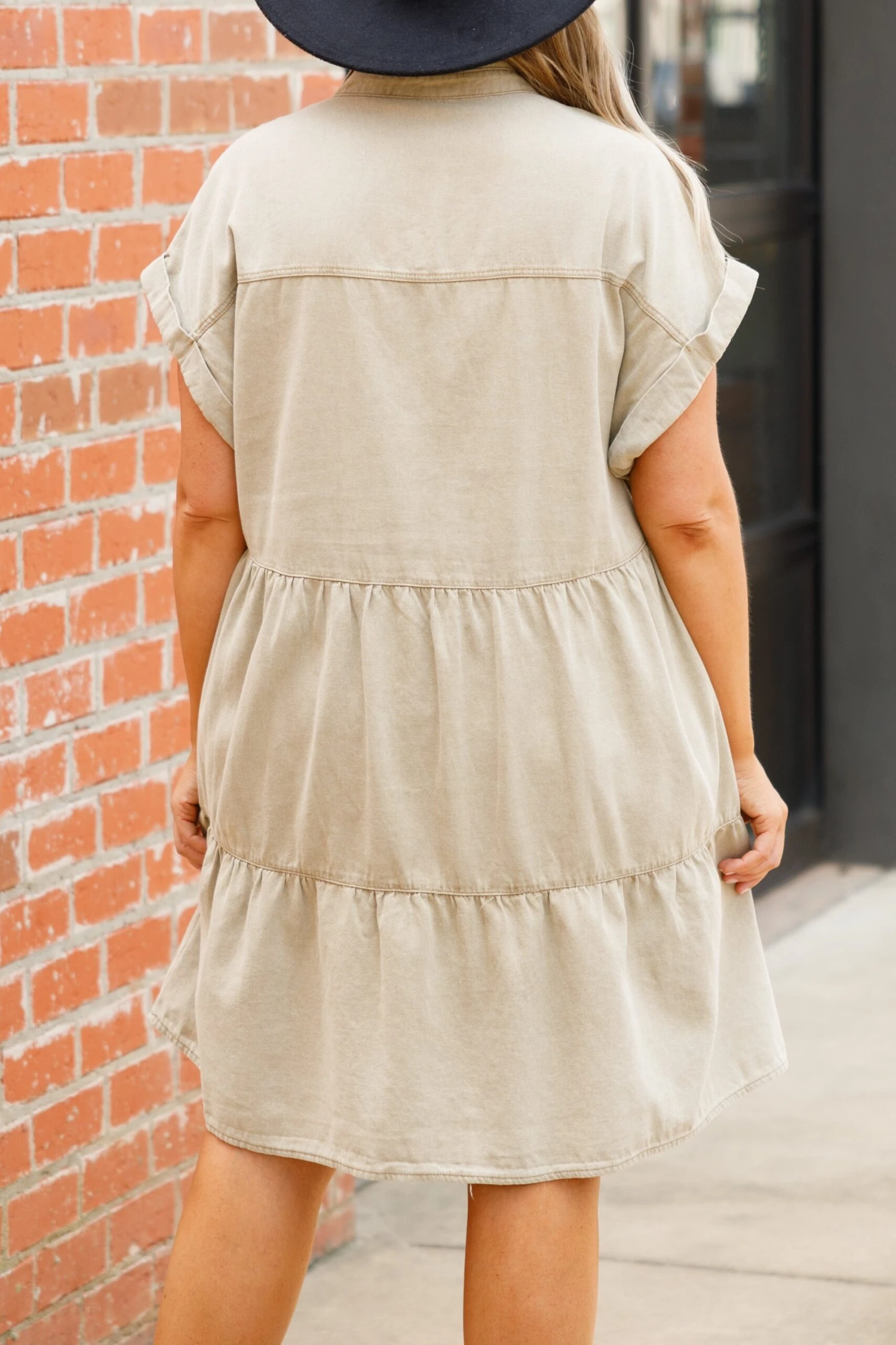 Lost In A Daze Dress, Taupe 5 Lost In A Daze Dress, Taupe - Image 5