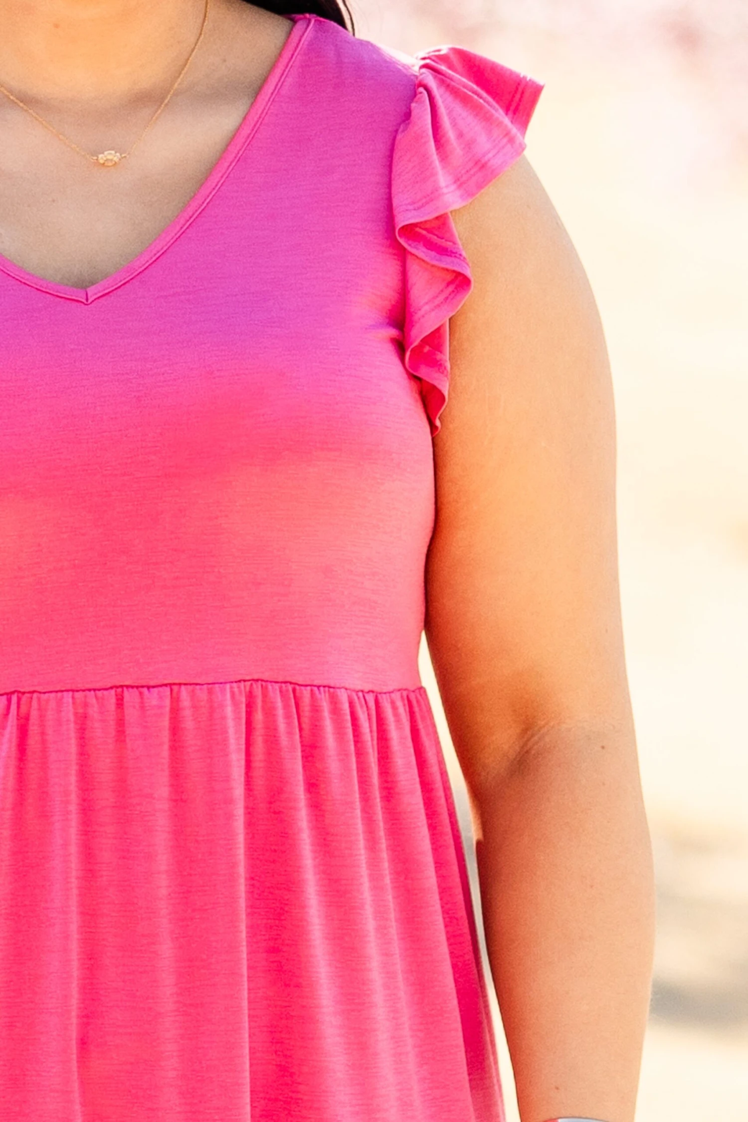 My Shining Star Dress, Fuchsia 5 My Shining Star Dress, Fuchsia - Image 5