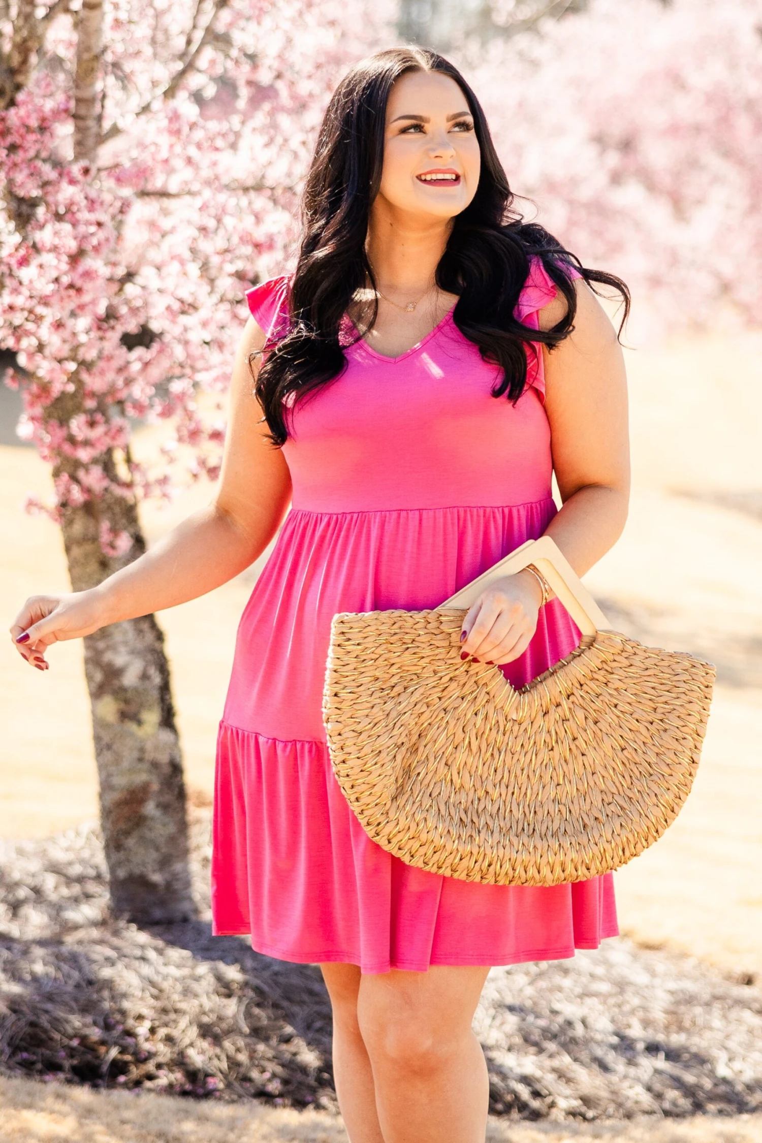 My Shining Star Dress, Fuchsia 2 My Shining Star Dress, Fuchsia - Image 2