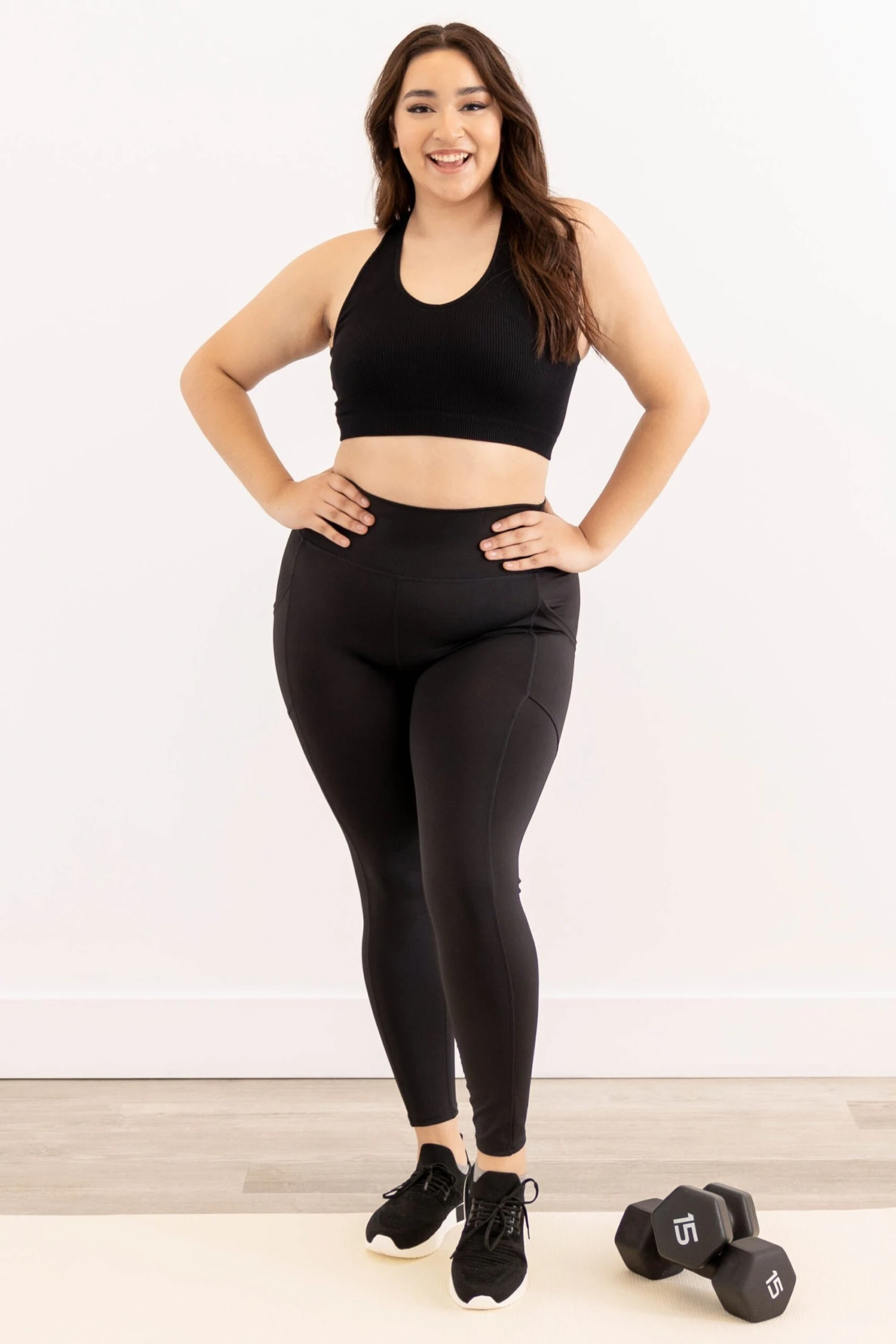 Natural Active Leggings, Black 2 Natural Active Leggings, Black - Image 2