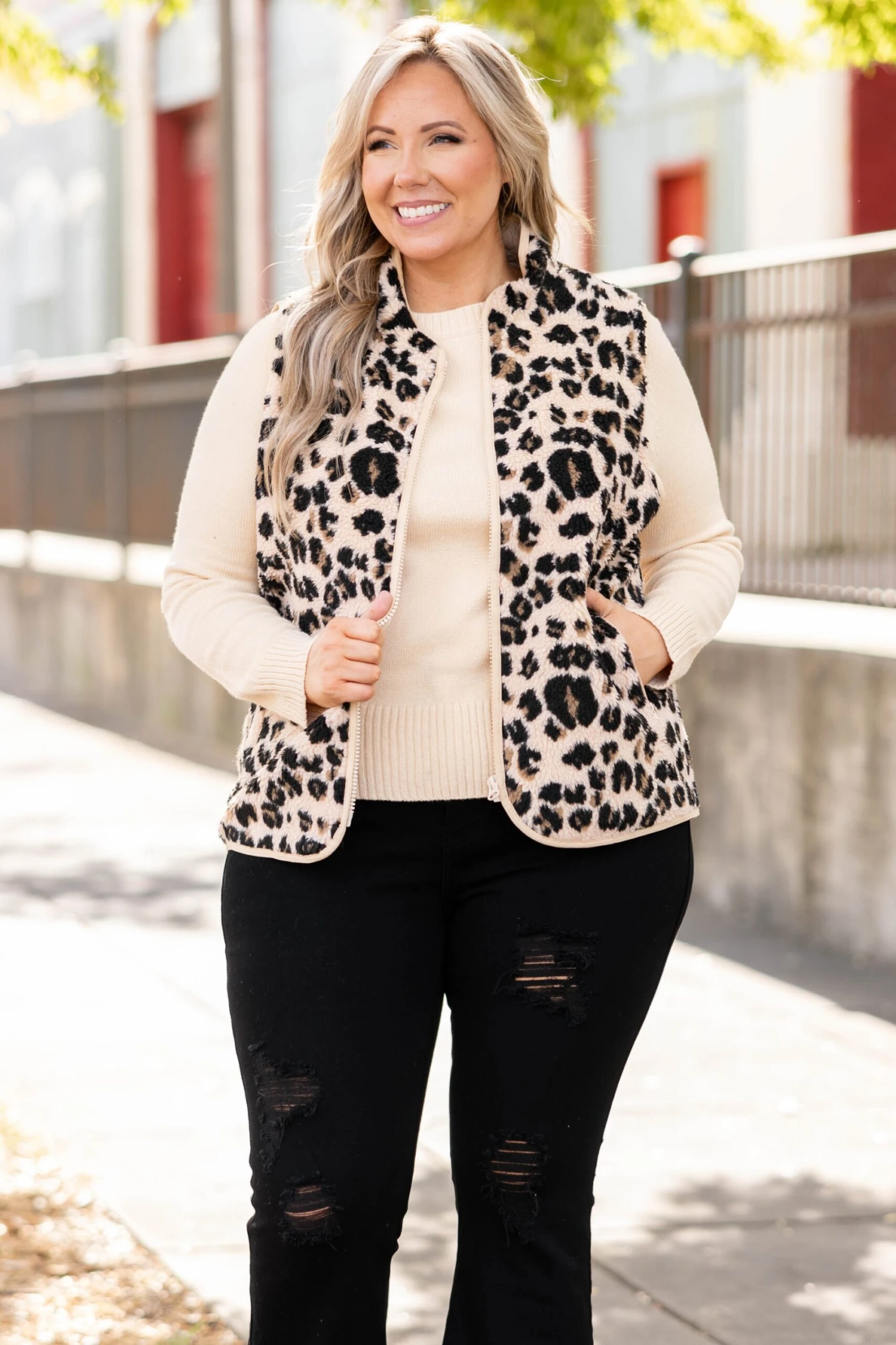 Never Alone Vest, Tan 1 Never Alone Vest, Tan