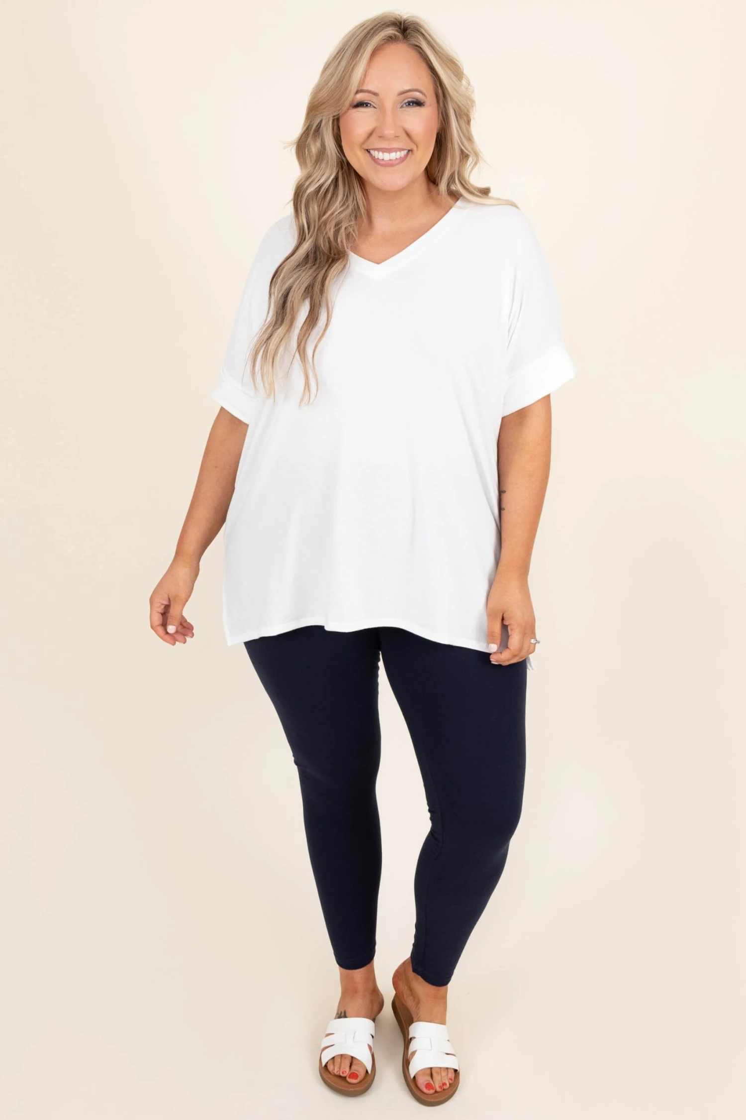 On The Run Leggings, Navy 2 On The Run Leggings, Navy - Image 2