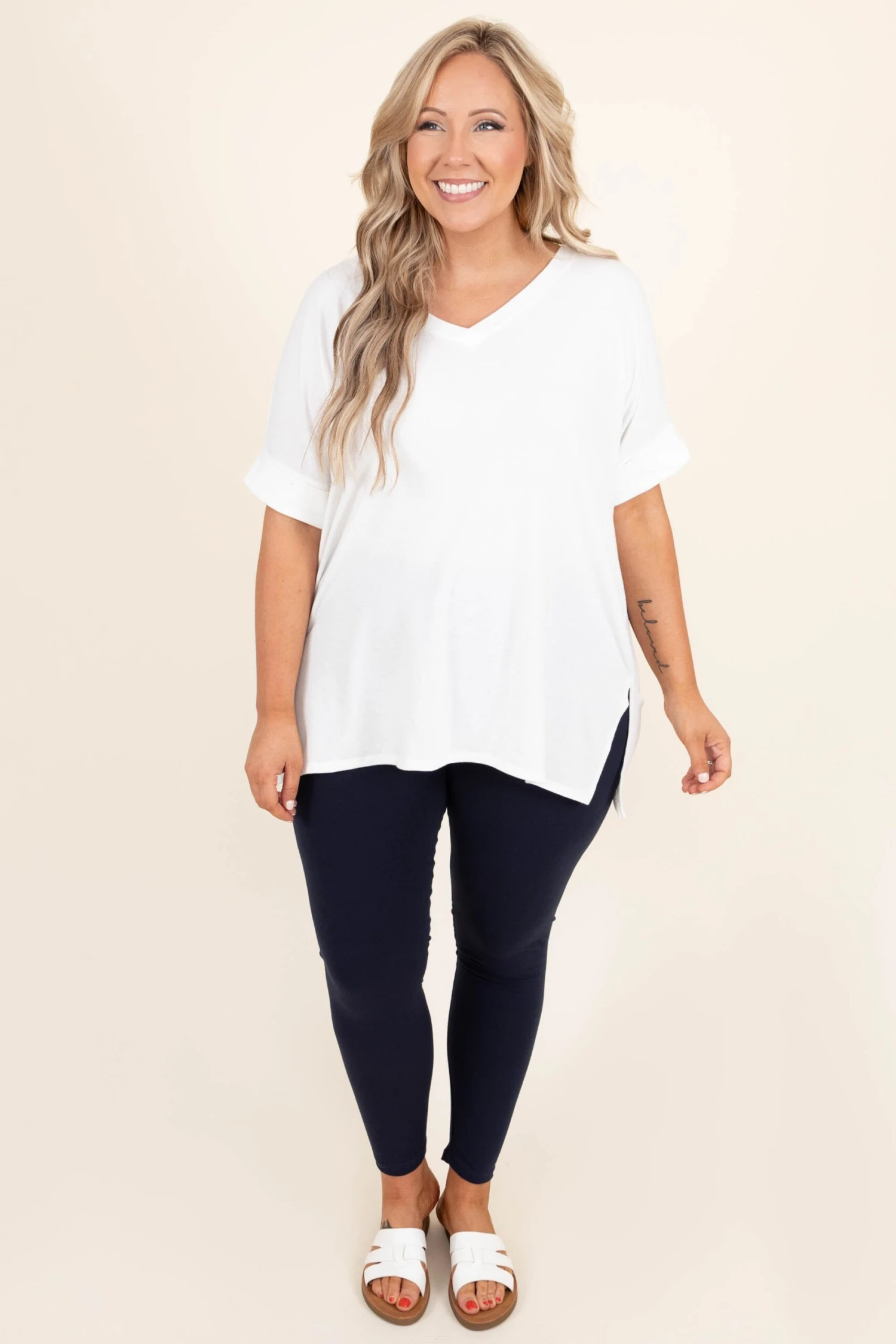 On The Run Leggings, Navy 4 On The Run Leggings, Navy - Image 4