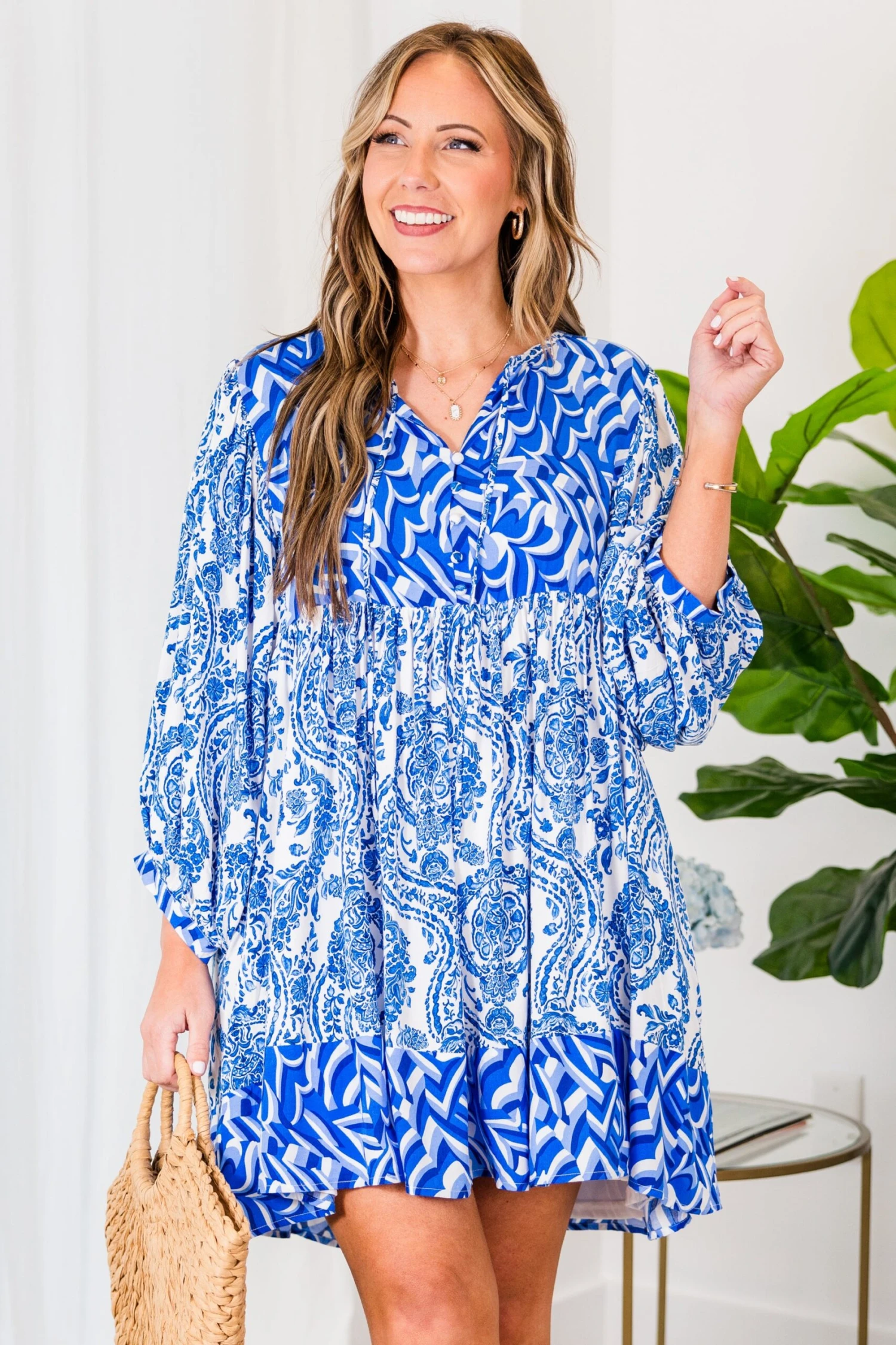 One Of Those Days Dress, Royal Blue 2 One Of Those Days Dress, Royal Blue - Image 2