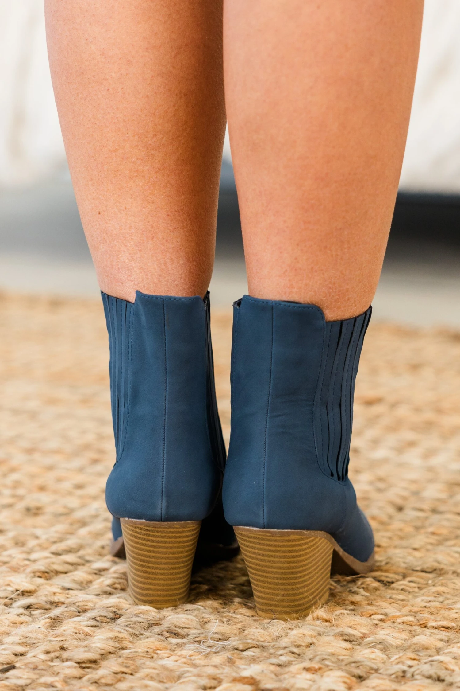 Over The Water Booties, Navy 5 Over The Water Booties, Navy - Image 5