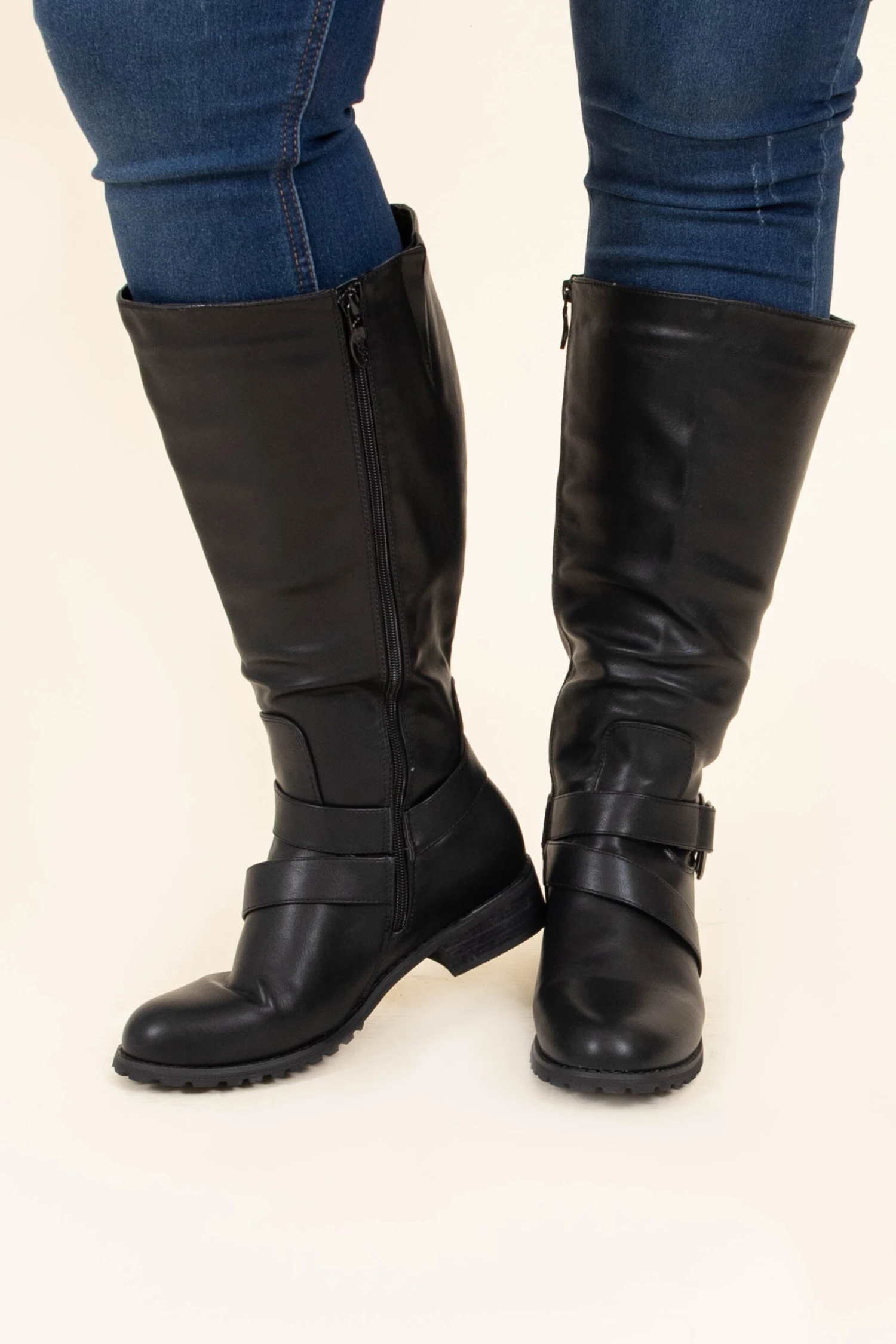 Pace Yourself Wide Calf Boots, Black 2 Pace Yourself Wide Calf Boots, Black - Image 2