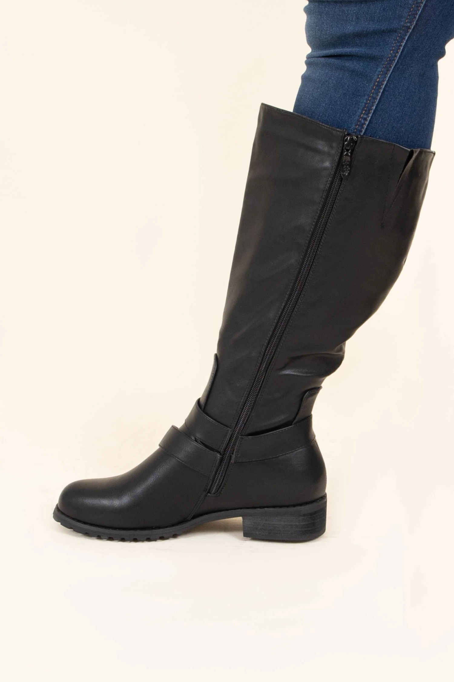 Pace Yourself Wide Calf Boots, Black 3 Pace Yourself Wide Calf Boots, Black - Image 3