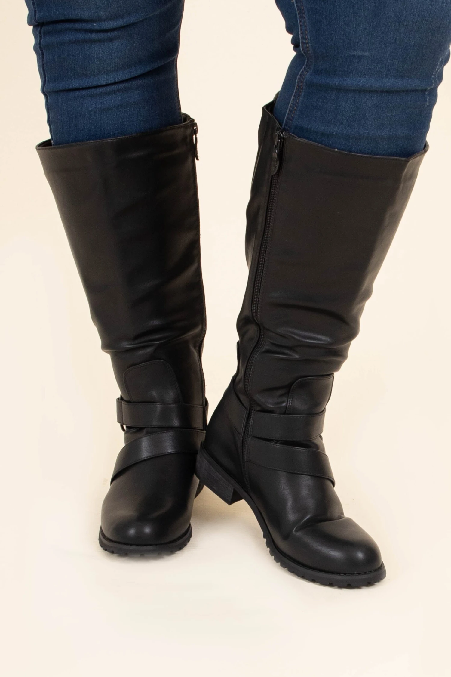 Pace Yourself Wide Calf Boots, Black 1 Pace Yourself Wide Calf Boots, Black