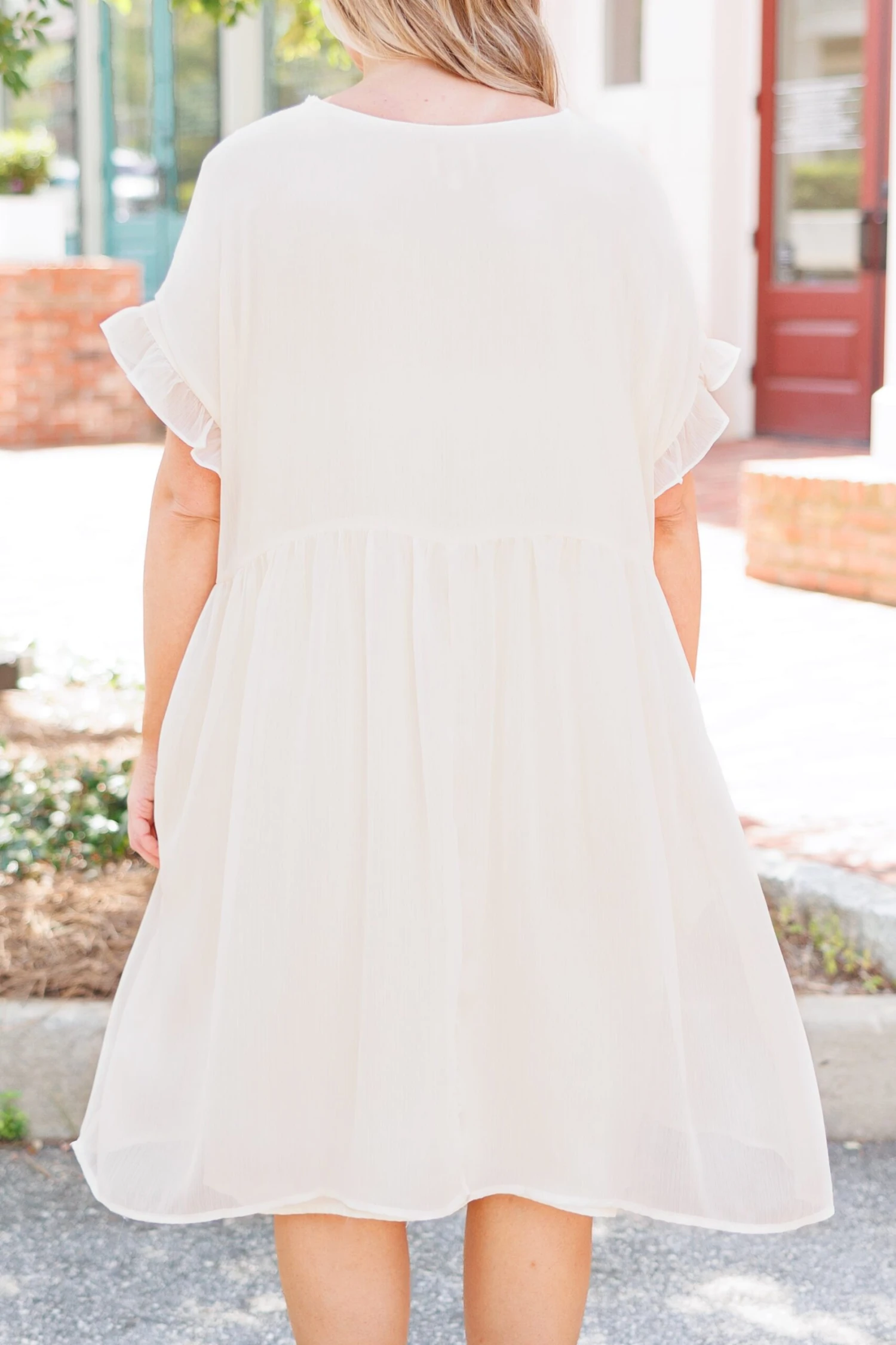 Parlor Strolling Dress, Ivory 5 Parlor Strolling Dress, Ivory - Image 5