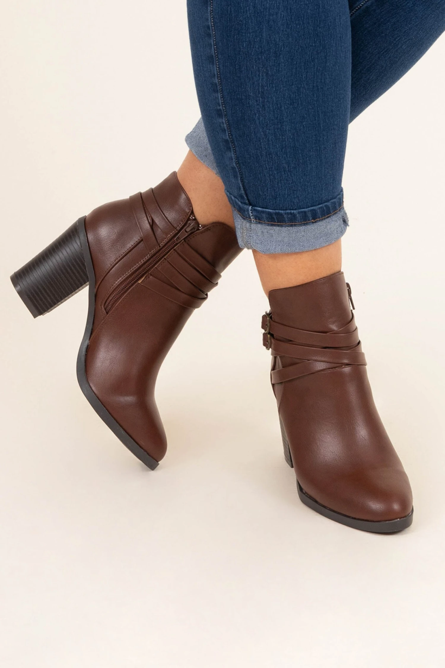 Plans For Tonight Booties, Brown 2 Plans For Tonight Booties, Brown - Image 2