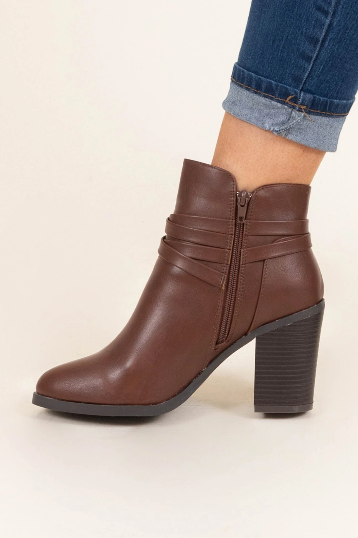 Plans For Tonight Booties, Brown 4 Plans For Tonight Booties, Brown - Image 4