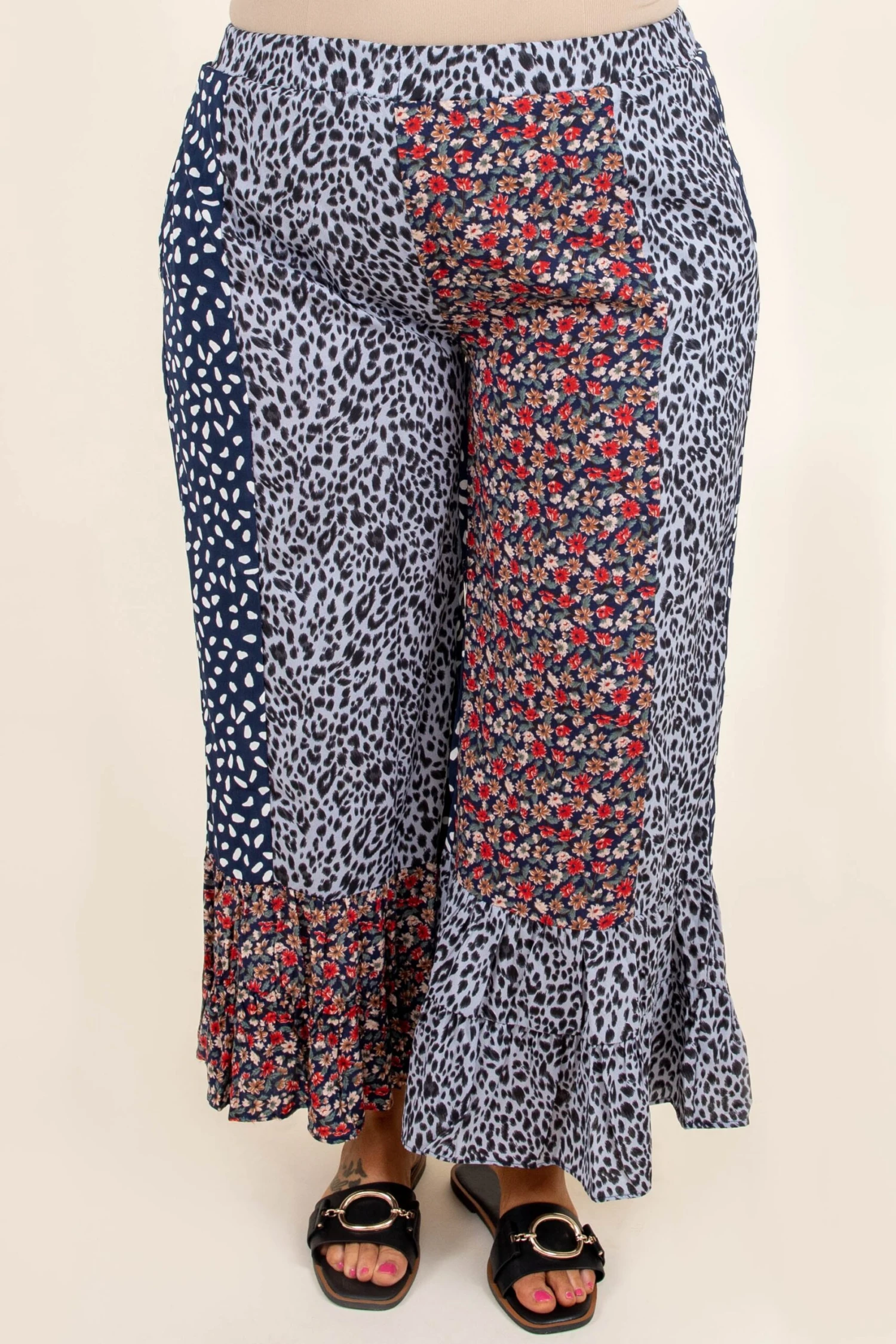 Poppy Strolls Pants, Navy Mix 3 Poppy Strolls Pants, Navy Mix - Image 3