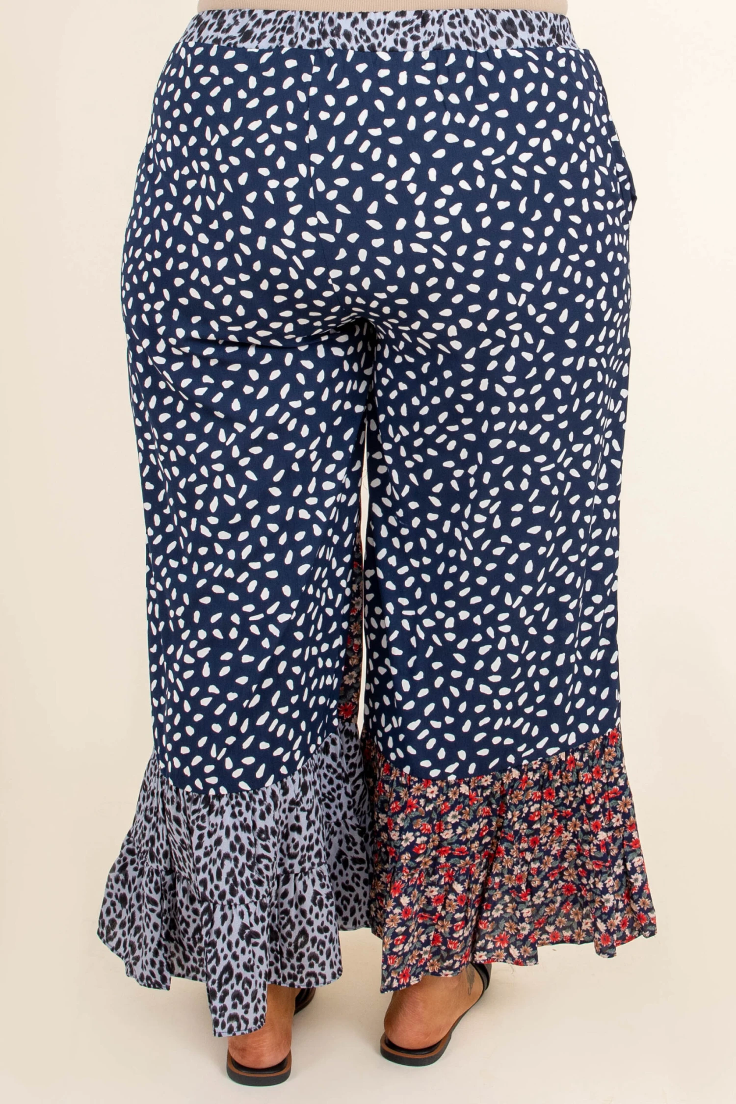 Poppy Strolls Pants, Navy Mix 5 Poppy Strolls Pants, Navy Mix - Image 5