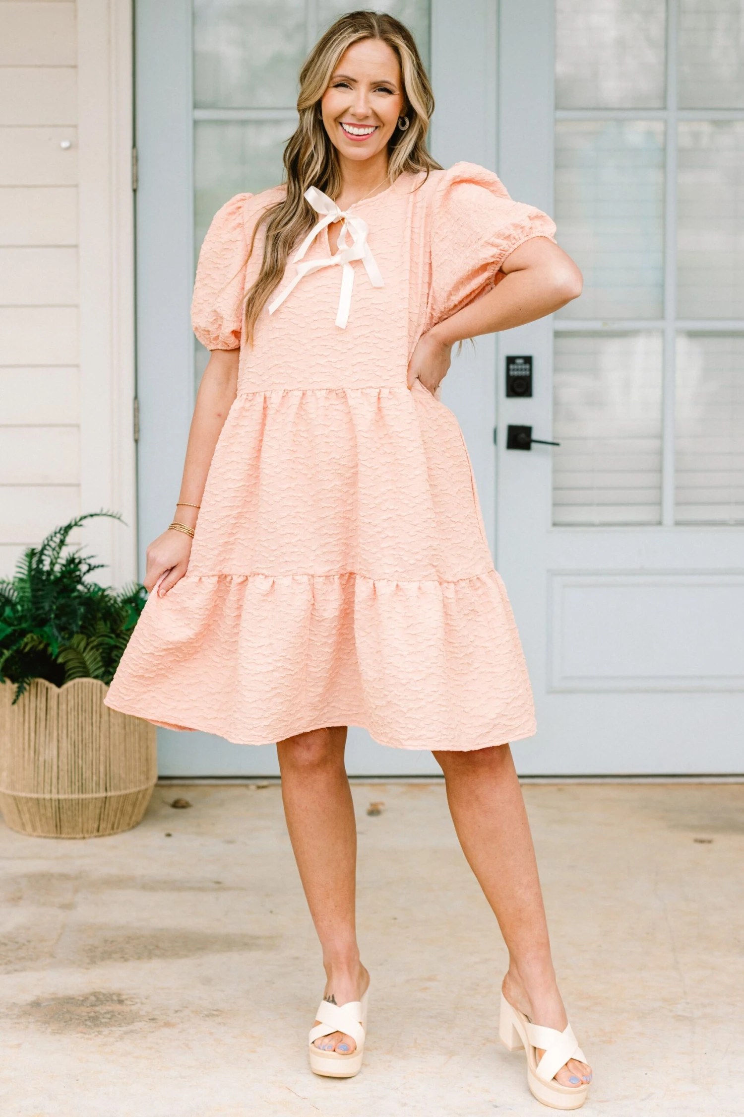 Porcelain Bloom Dress, Pink 2 Porcelain Bloom Dress, Pink - Image 2