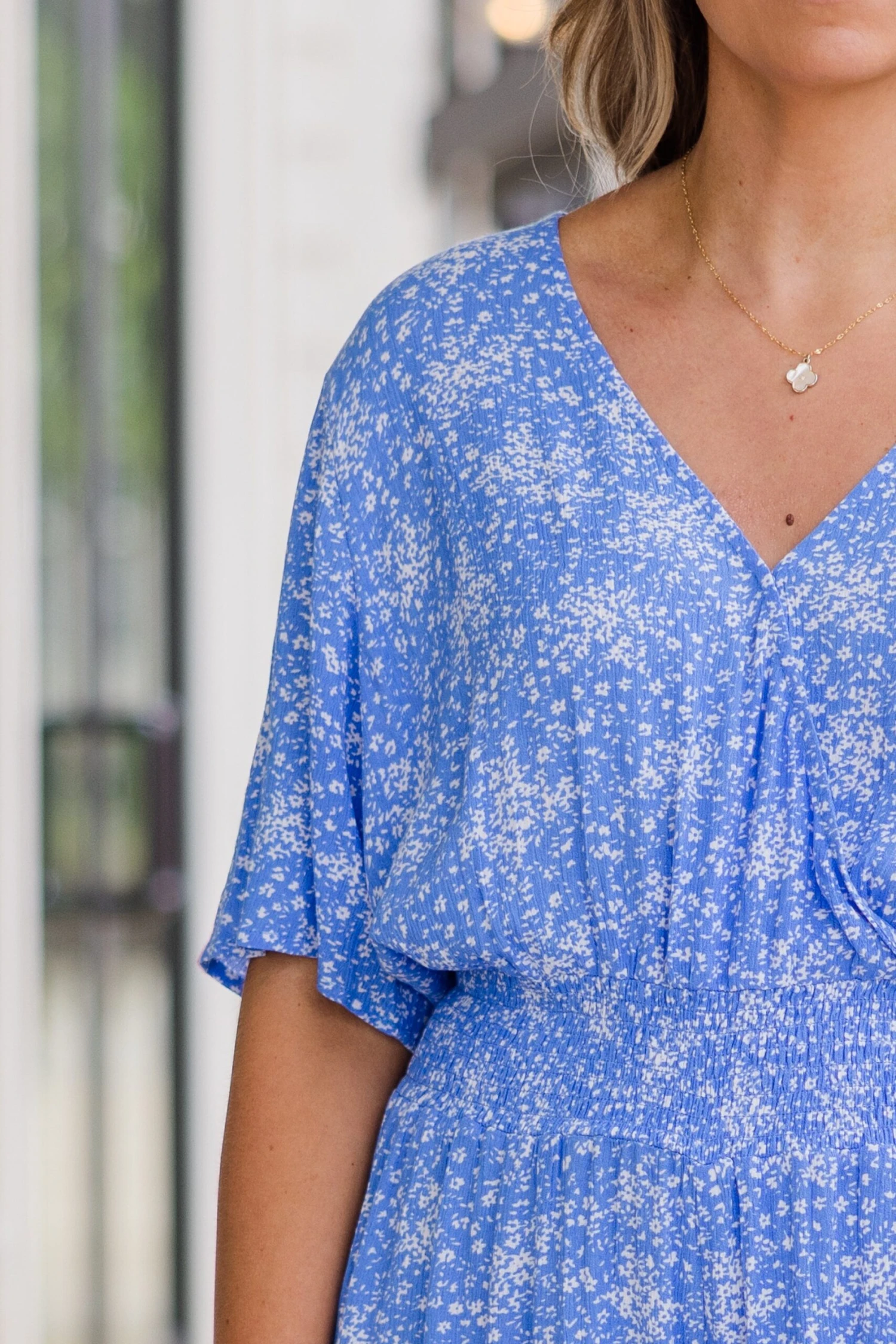 Porch Swing At Sunset Romper, Blue 4 Porch Swing At Sunset Romper, Blue - Image 4