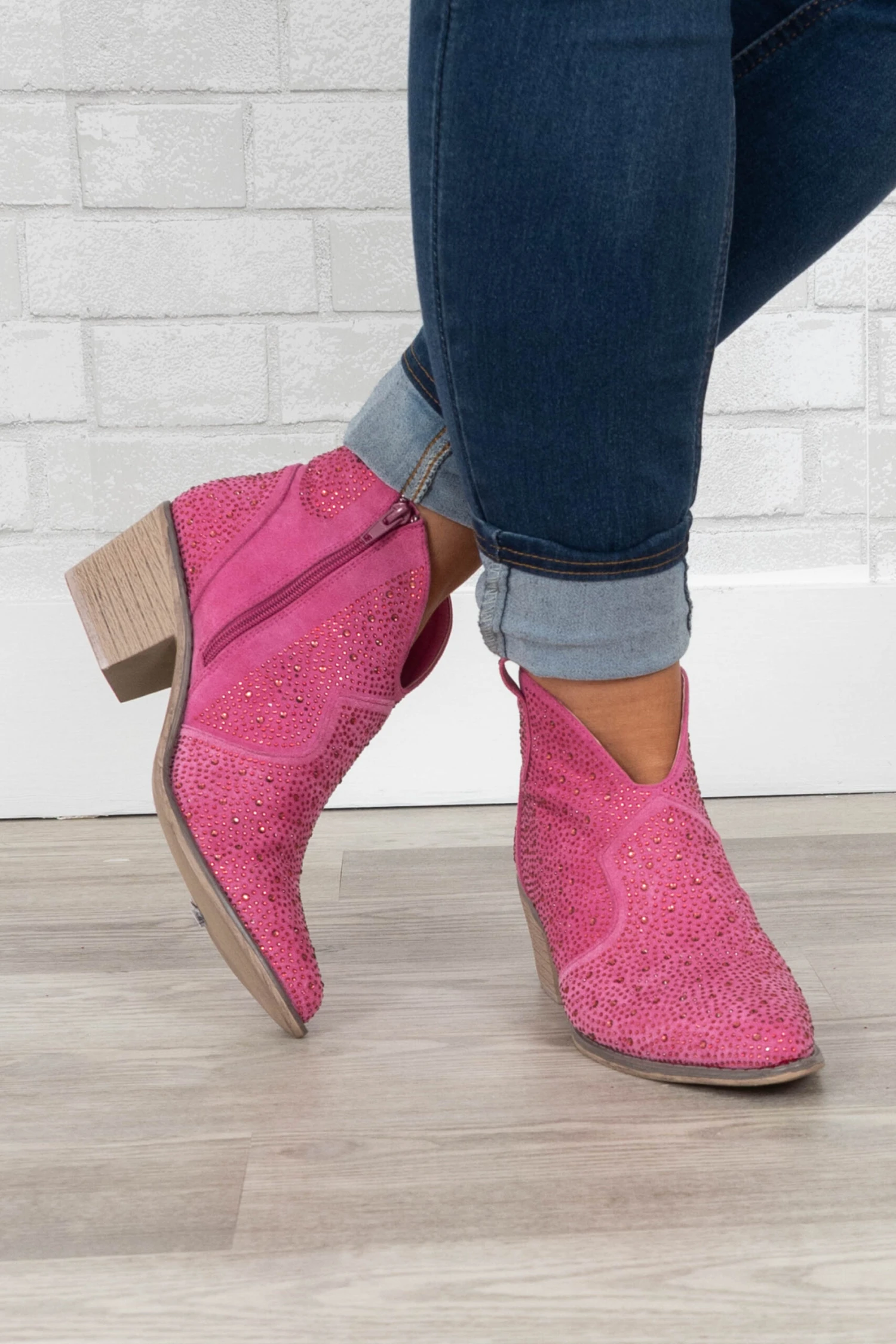 Pretty Pinkalicious Booties, Fuchsia 1 Pretty Pinkalicious Booties, Fuchsia