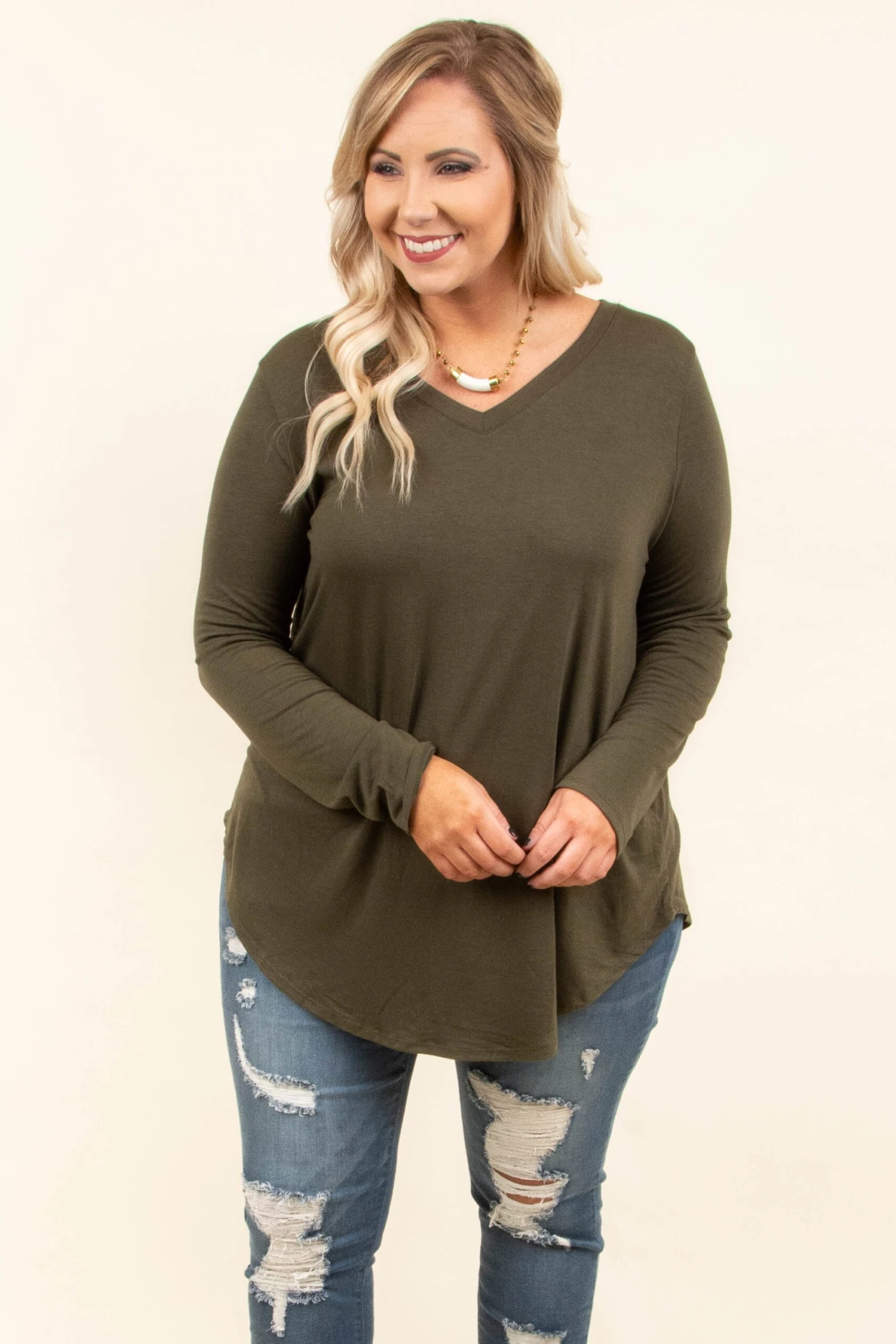 All Things Nice Top, Dark Olive 1 All Things Nice Top, Dark Olive