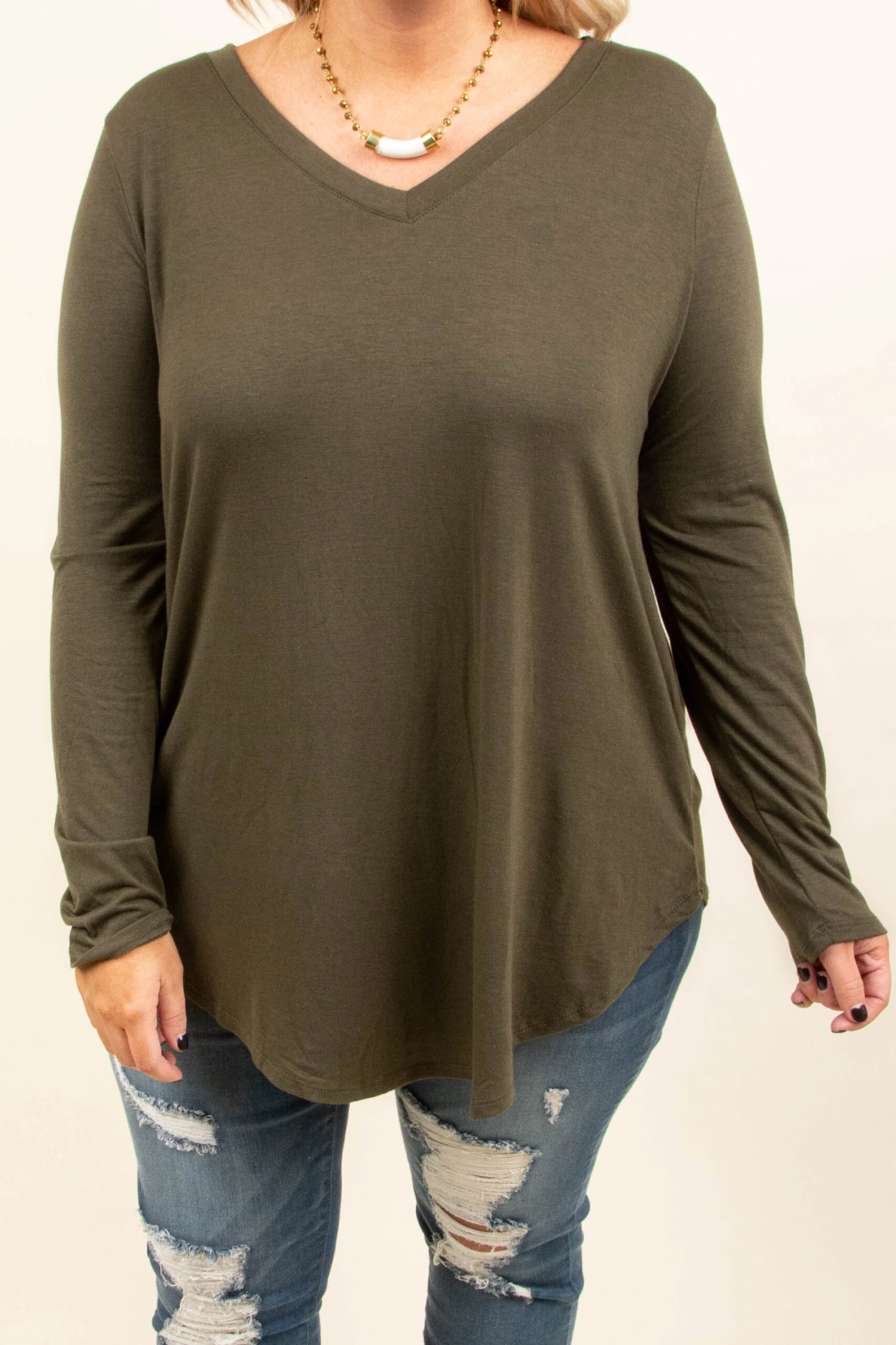 All Things Nice Top, Dark Olive 3 All Things Nice Top, Dark Olive - Image 3