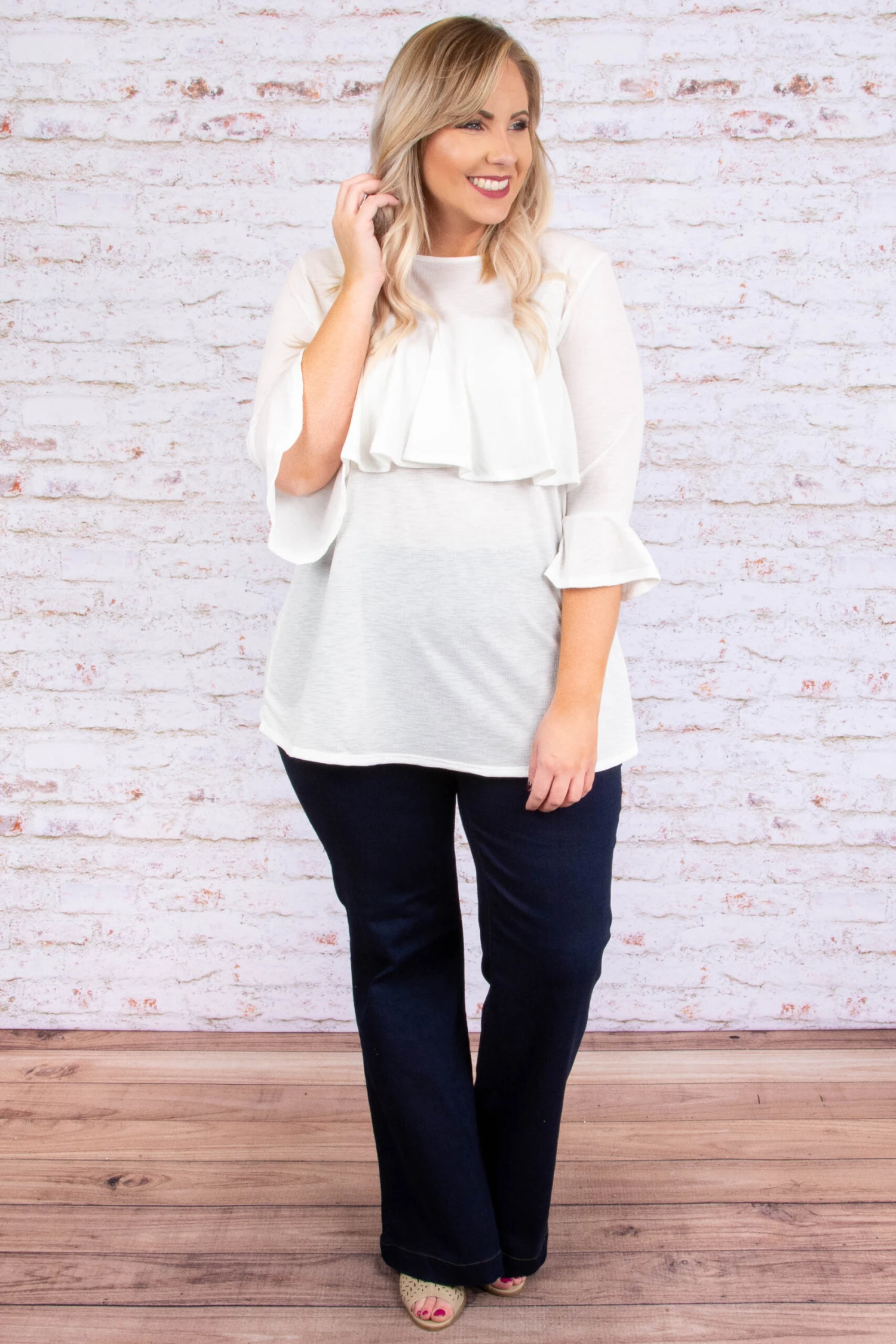 Dare To Flare Jeans, Super Dark Wash 2 Dare To Flare Jeans, Super Dark Wash - Image 2