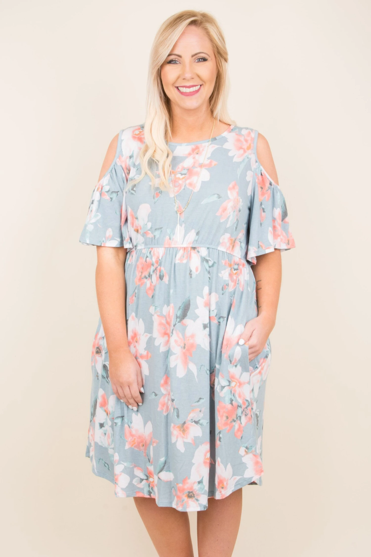 By The Seaside Dress, Blue 2 By The Seaside Dress, Blue - Image 2