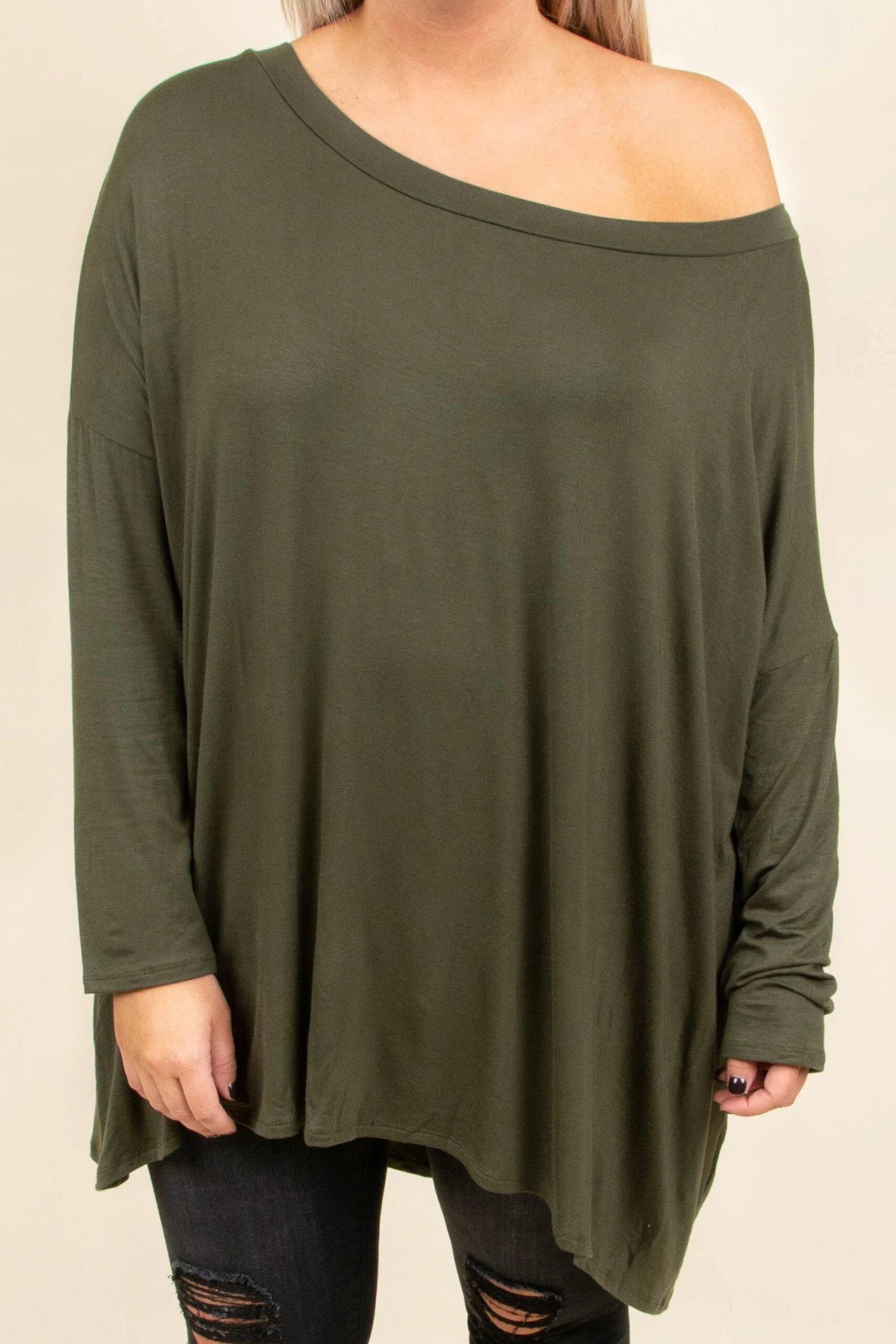 Cozy Mornings Tunic, Olive 3 Cozy Mornings Tunic, Olive - Image 3
