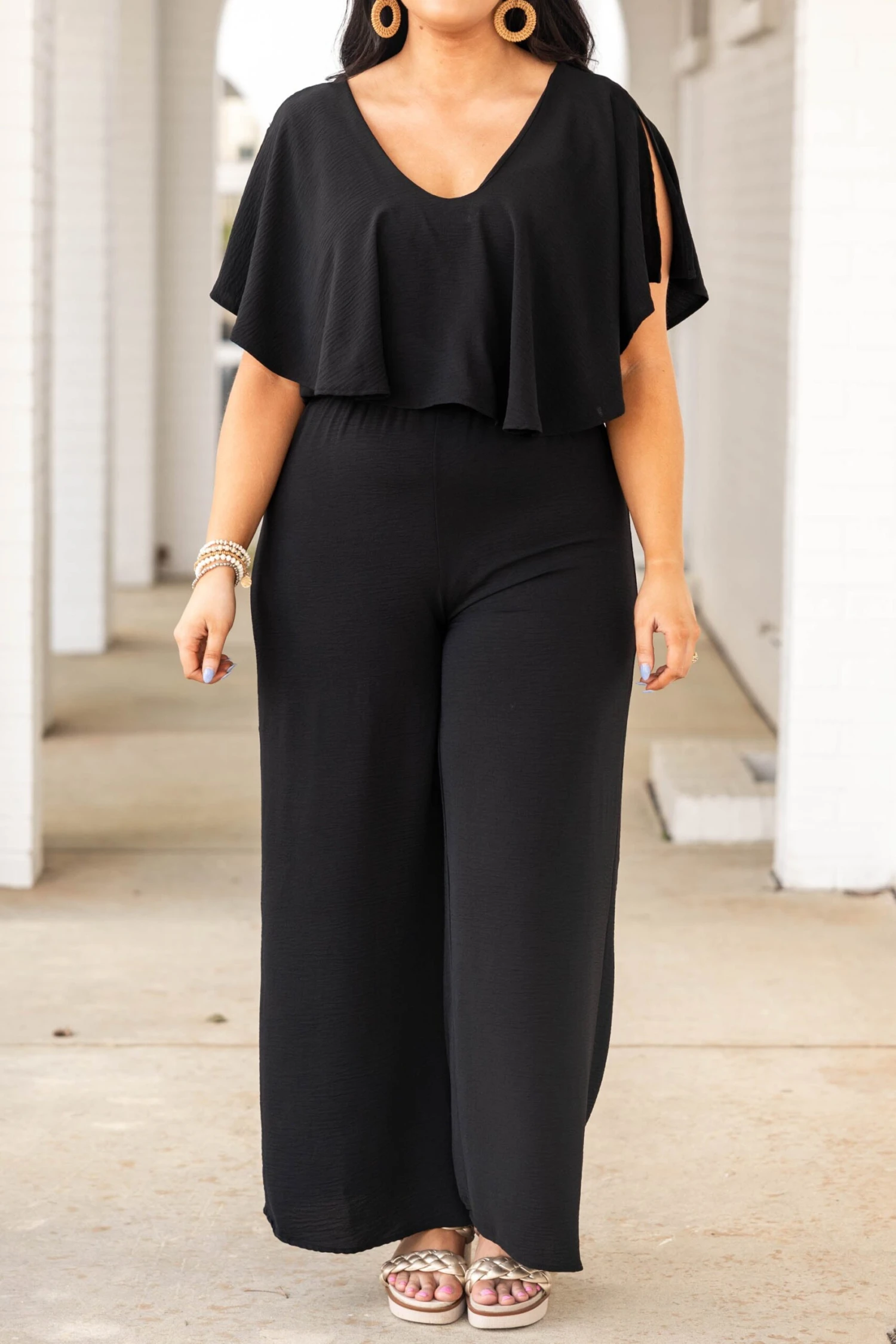 See Me In Greece Jumpsuit, Black 4 See Me In Greece Jumpsuit, Black - Image 4