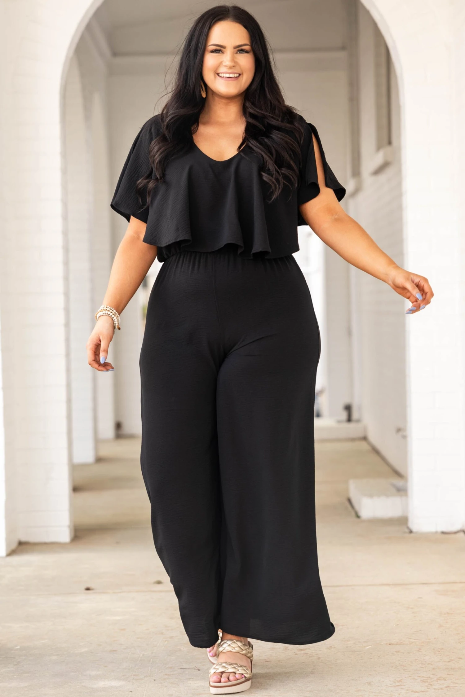 See Me In Greece Jumpsuit, Black 3 See Me In Greece Jumpsuit, Black - Image 3