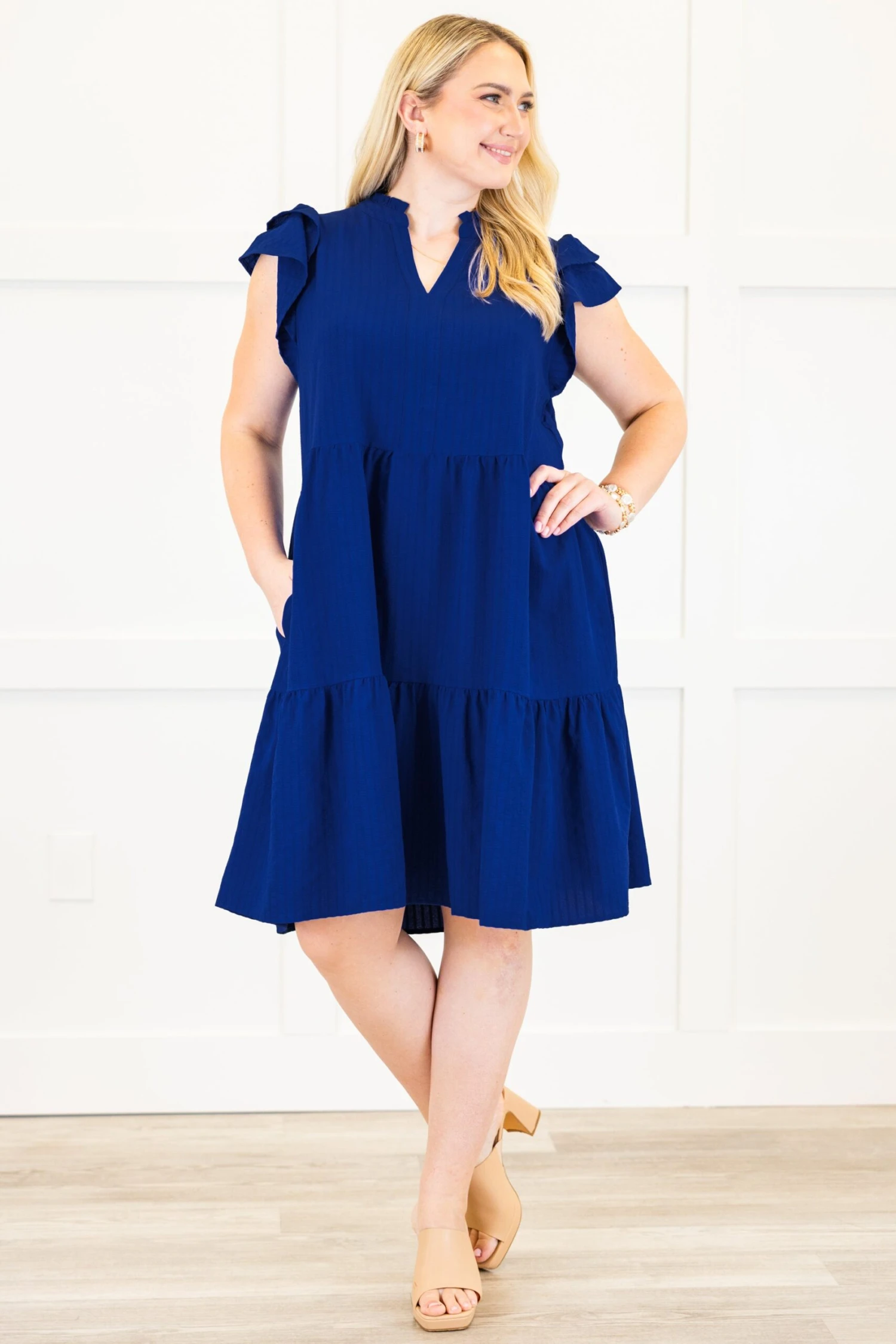 Share The Dream Dress, Royal Blue 3 Share The Dream Dress, Royal Blue - Image 3
