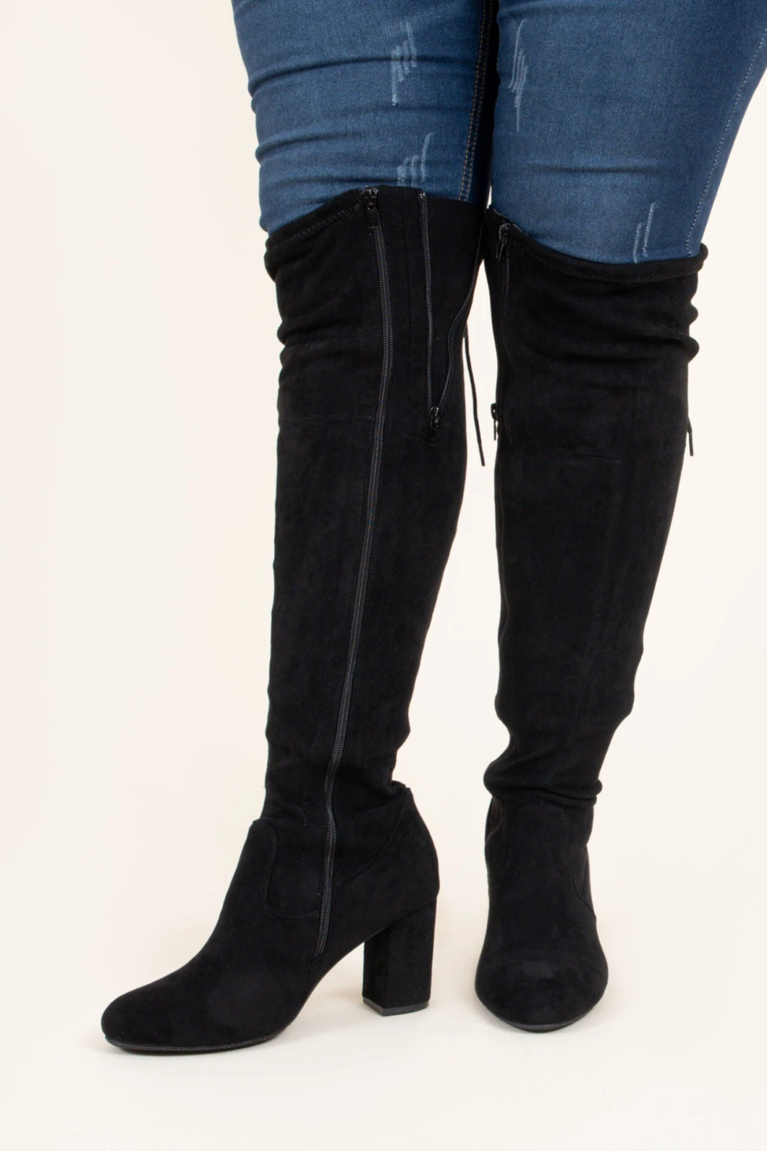 Slaying Suede Boots, Black 1 Slaying Suede Boots, Black