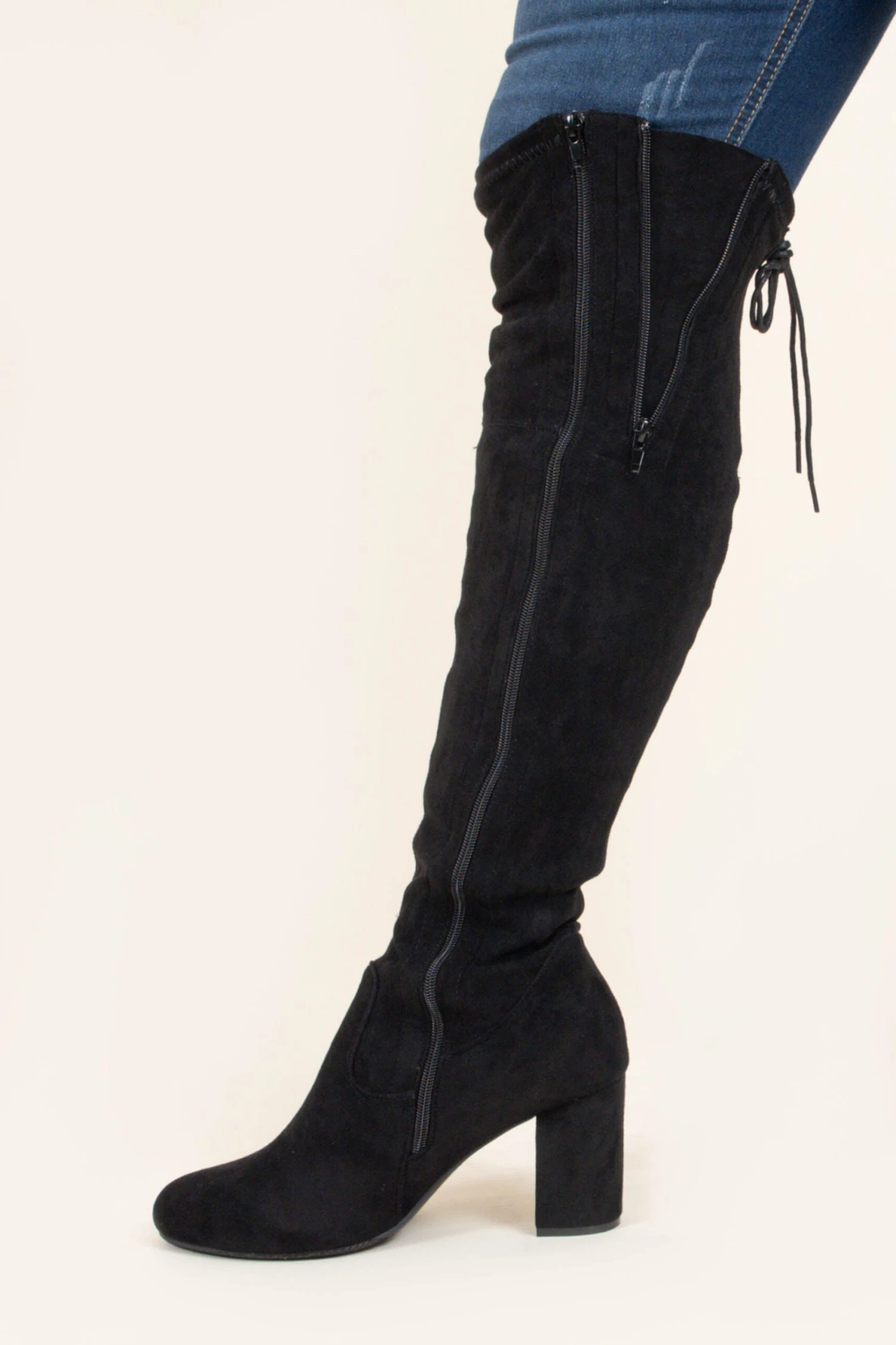 Slaying Suede Boots, Black 3 Slaying Suede Boots, Black - Image 3