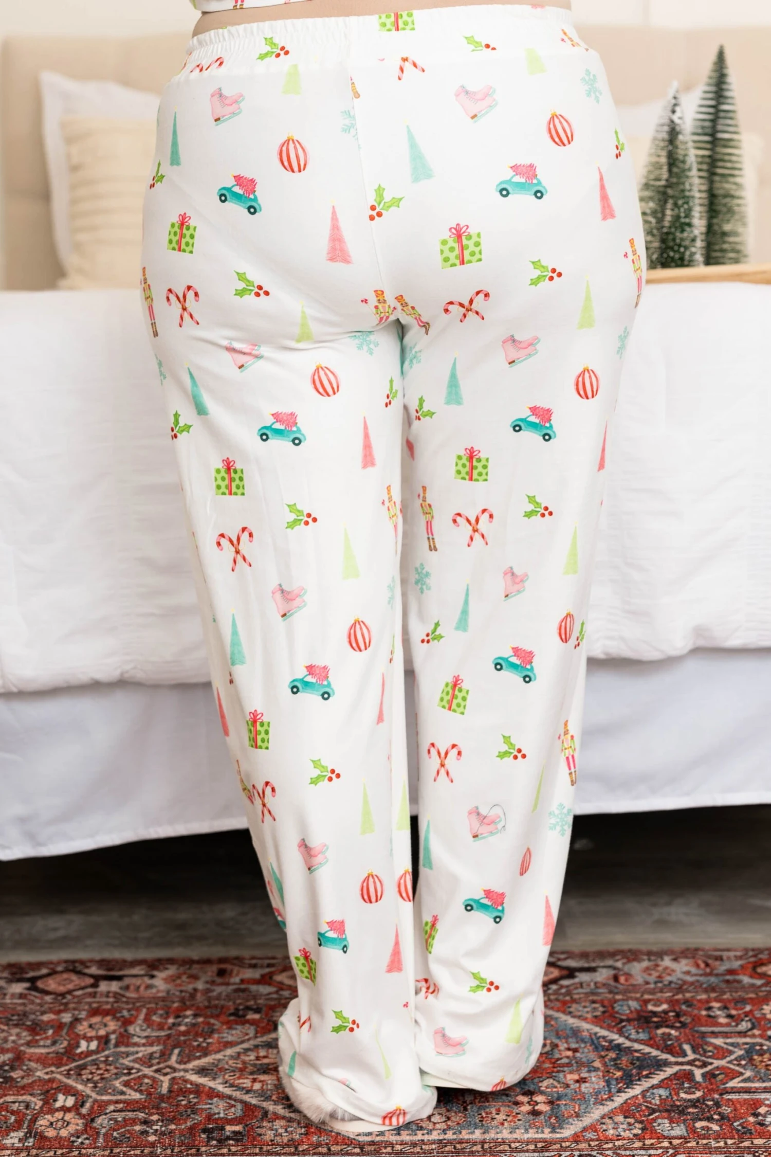 Snow Wishes Pajama Pants, White 5 Snow Wishes Pajama Pants, White - Image 5