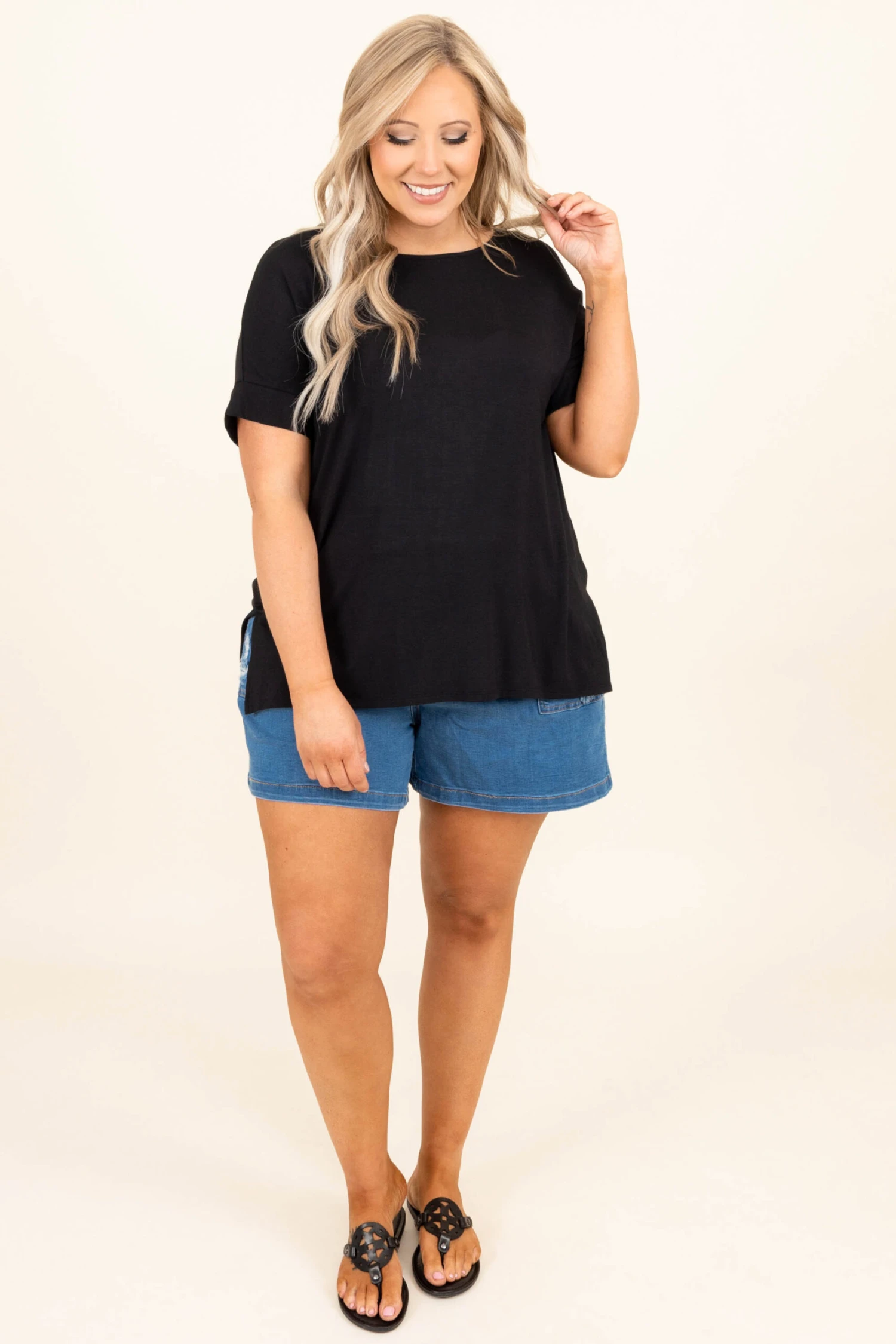 Heat Waves Shorts, Light Denim 4 Heat Waves Shorts, Light Denim - Image 4