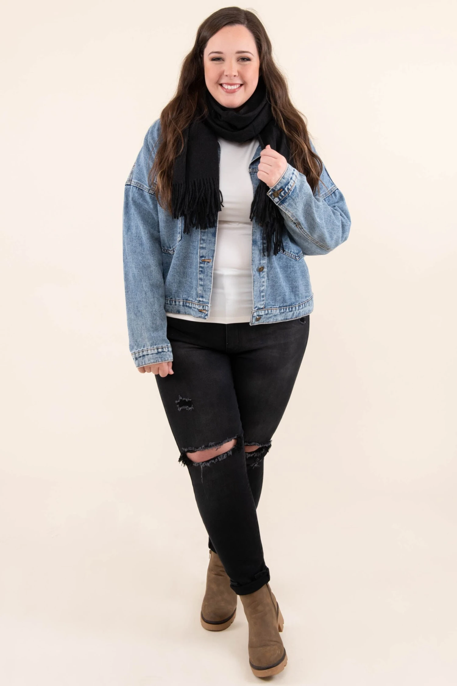 The Magic Of Winter Scarf, Black 3 The Magic Of Winter Scarf, Black - Image 3