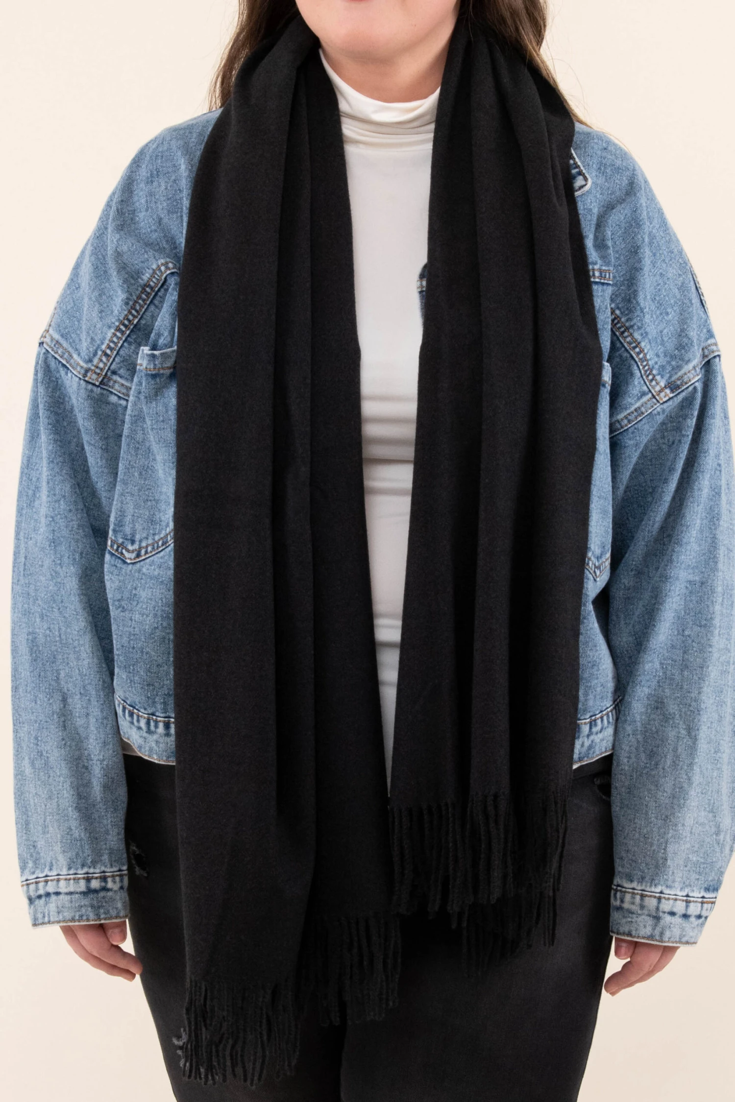 The Magic Of Winter Scarf, Black 4 The Magic Of Winter Scarf, Black - Image 4