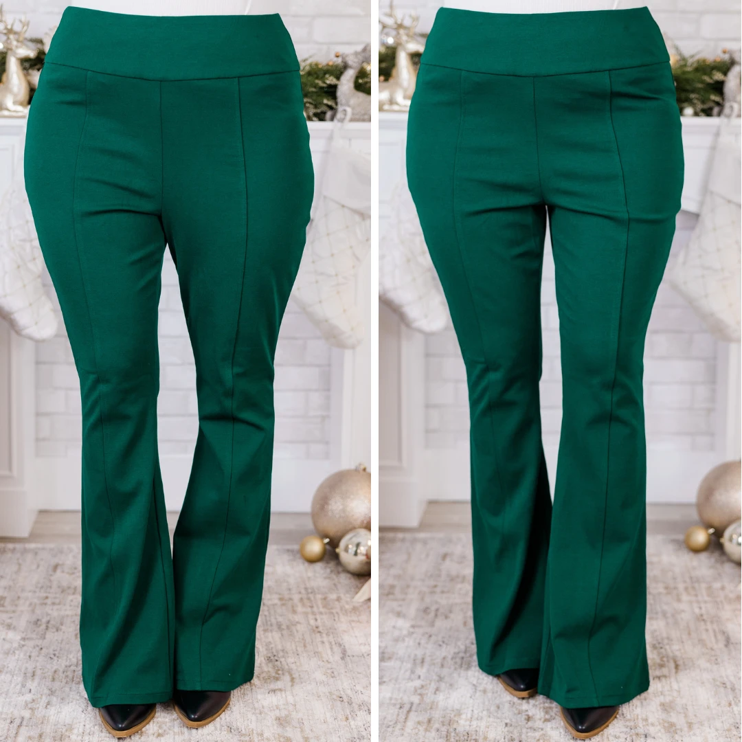 Deep Dive Flare Pants, Hunter Green 1 Deep Dive Flare Pants, Hunter Green