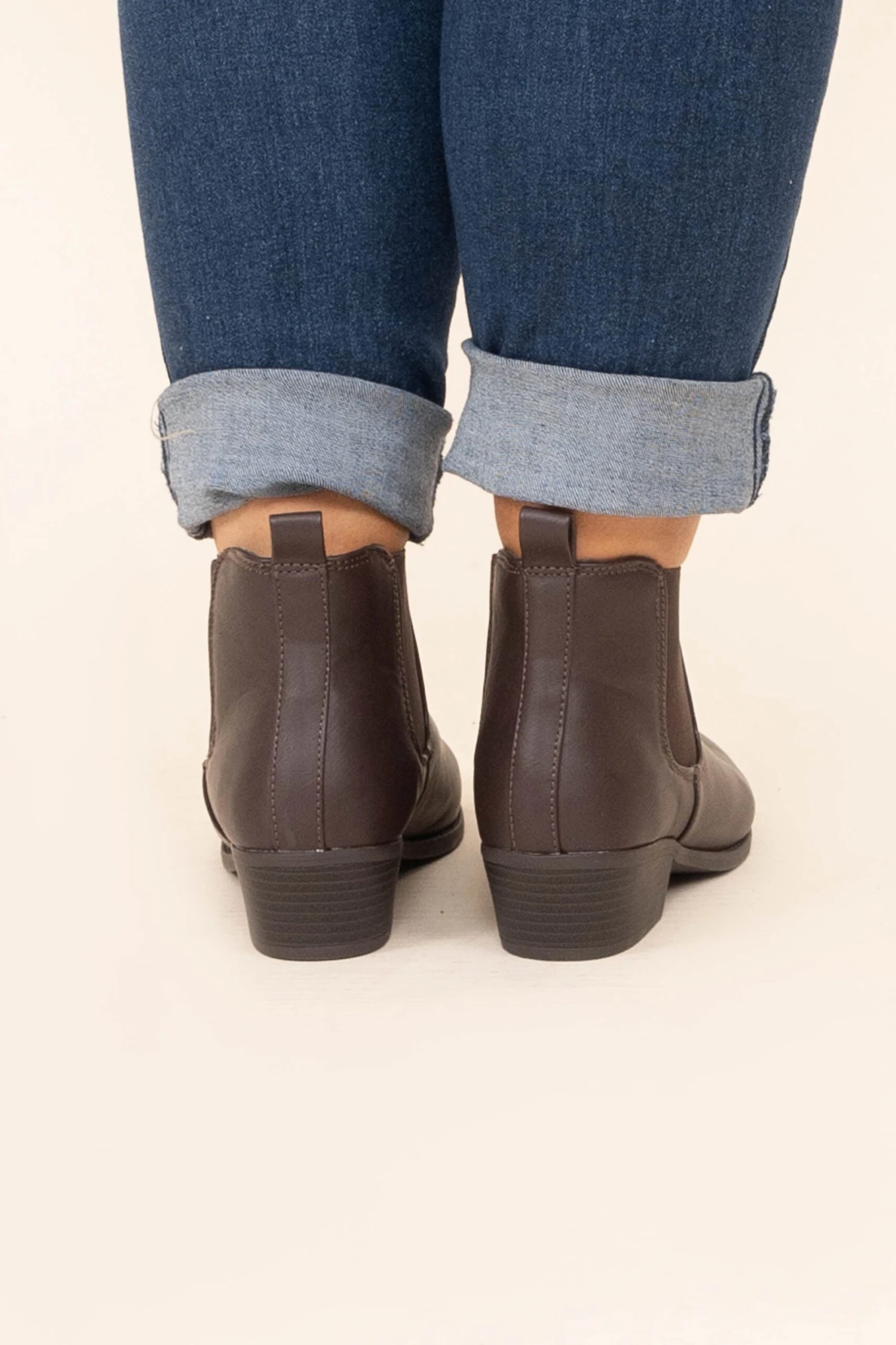 Waiting For A Miracle Booties, Brown 4 Waiting For A Miracle Booties, Brown - Image 4