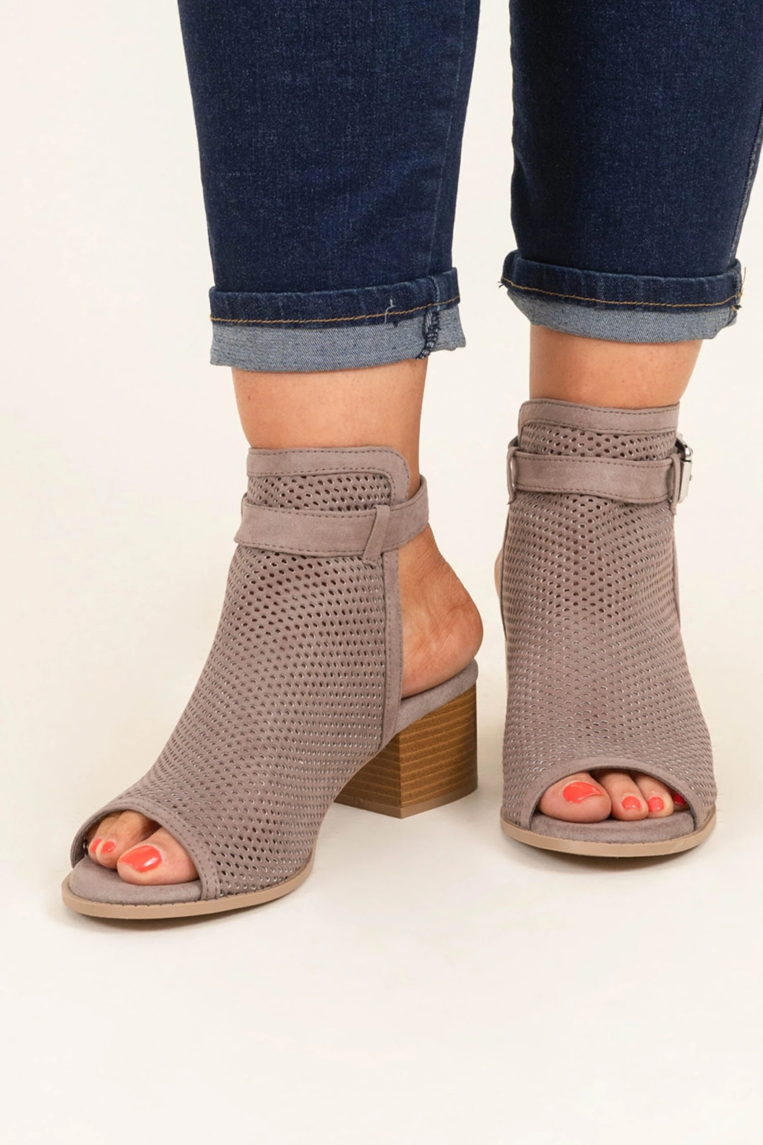 Walk The Talk Booties, Taupe 1 Walk The Talk Booties, Taupe