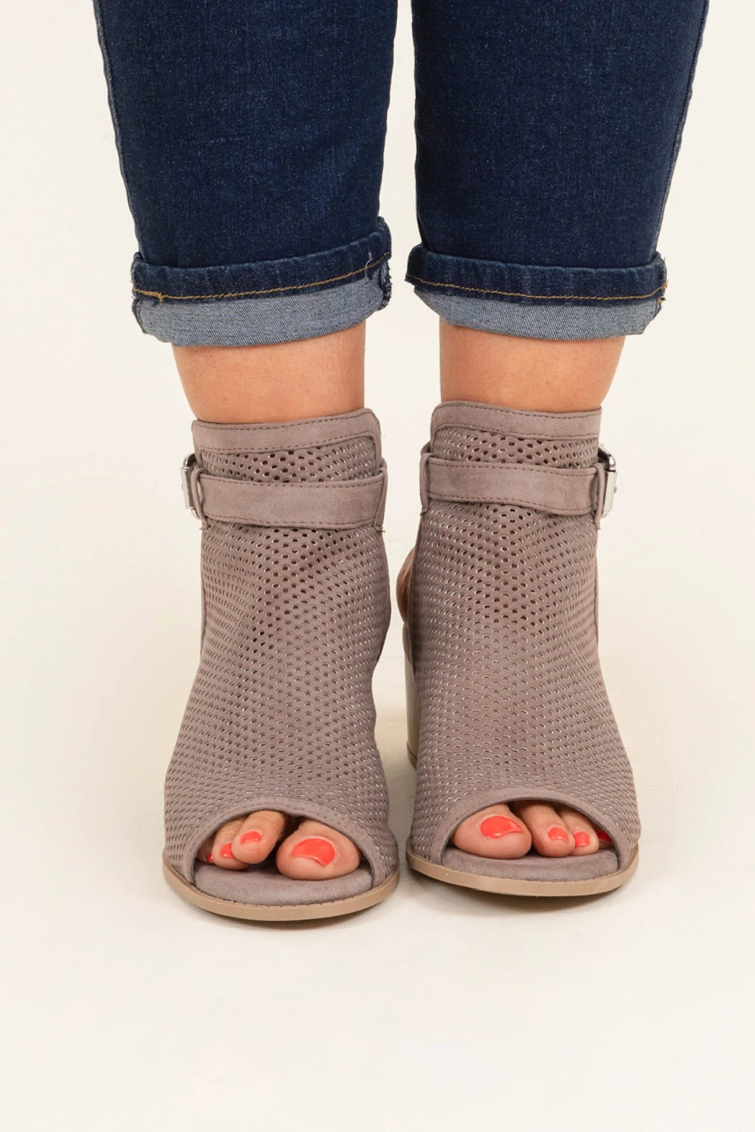 Walk The Talk Booties, Taupe 3 Walk The Talk Booties, Taupe - Image 3