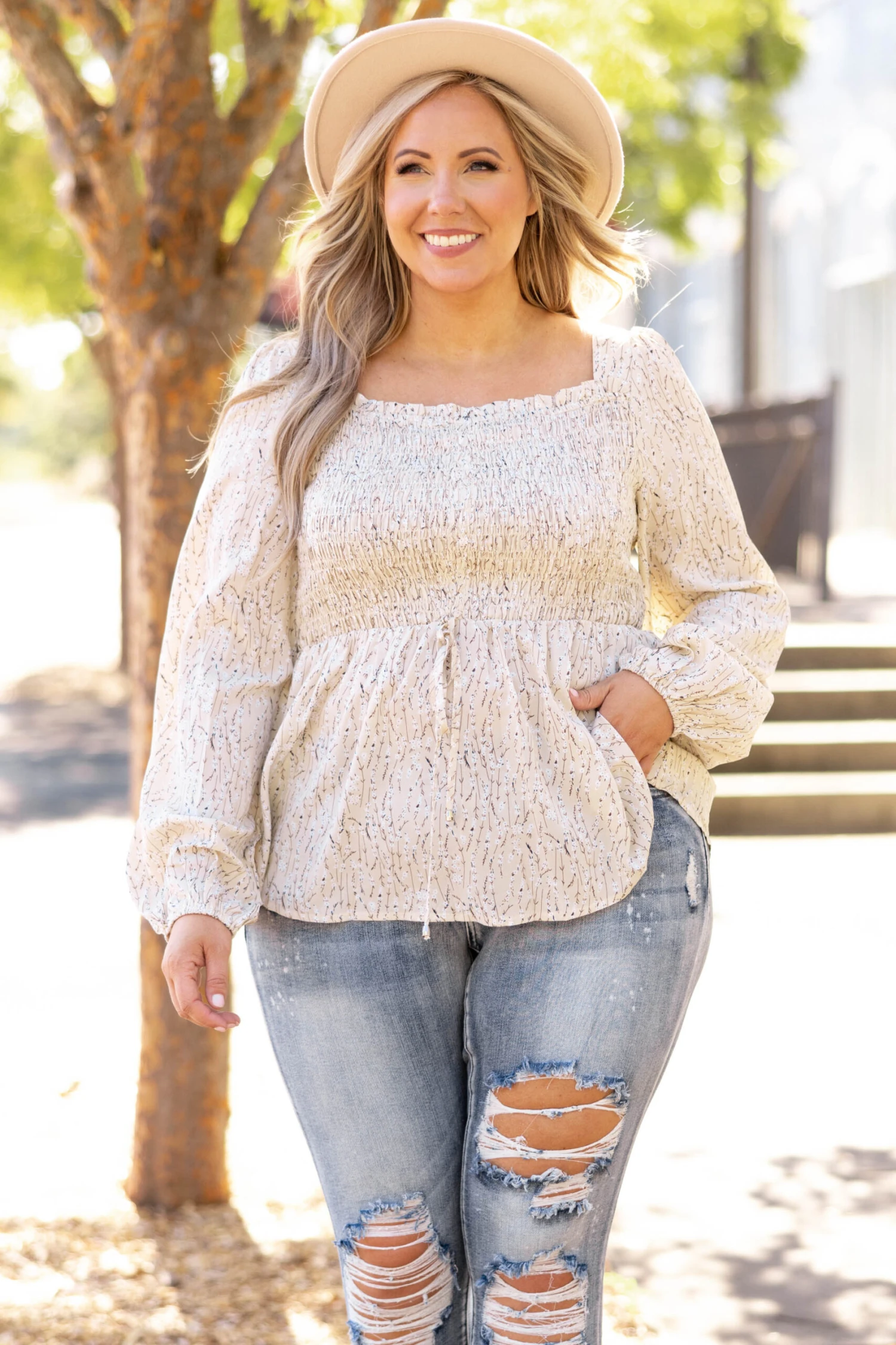 Deeply Touched Top, Ivory 1 Deeply Touched Top, Ivory